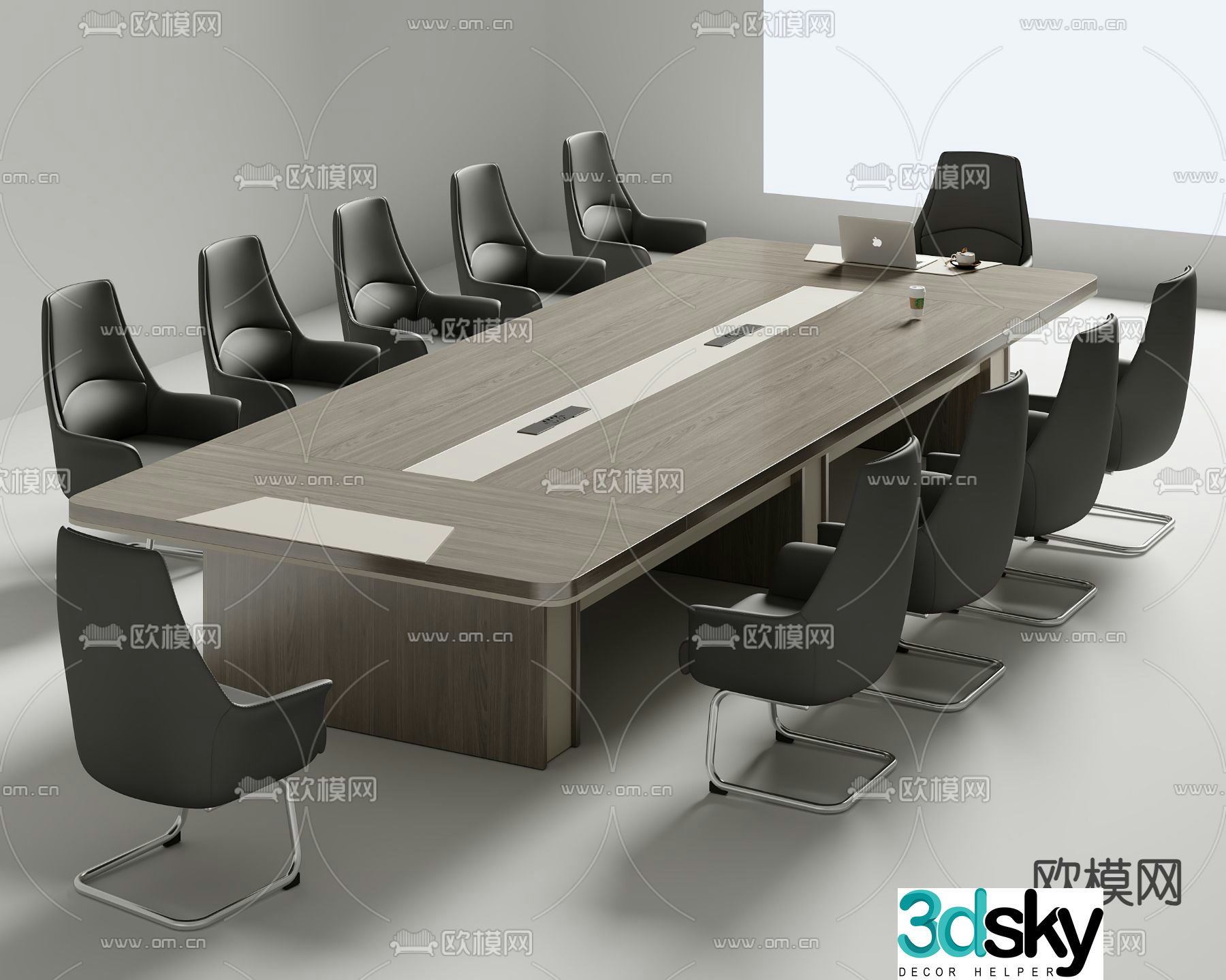 Modern conference table conference table 3d model