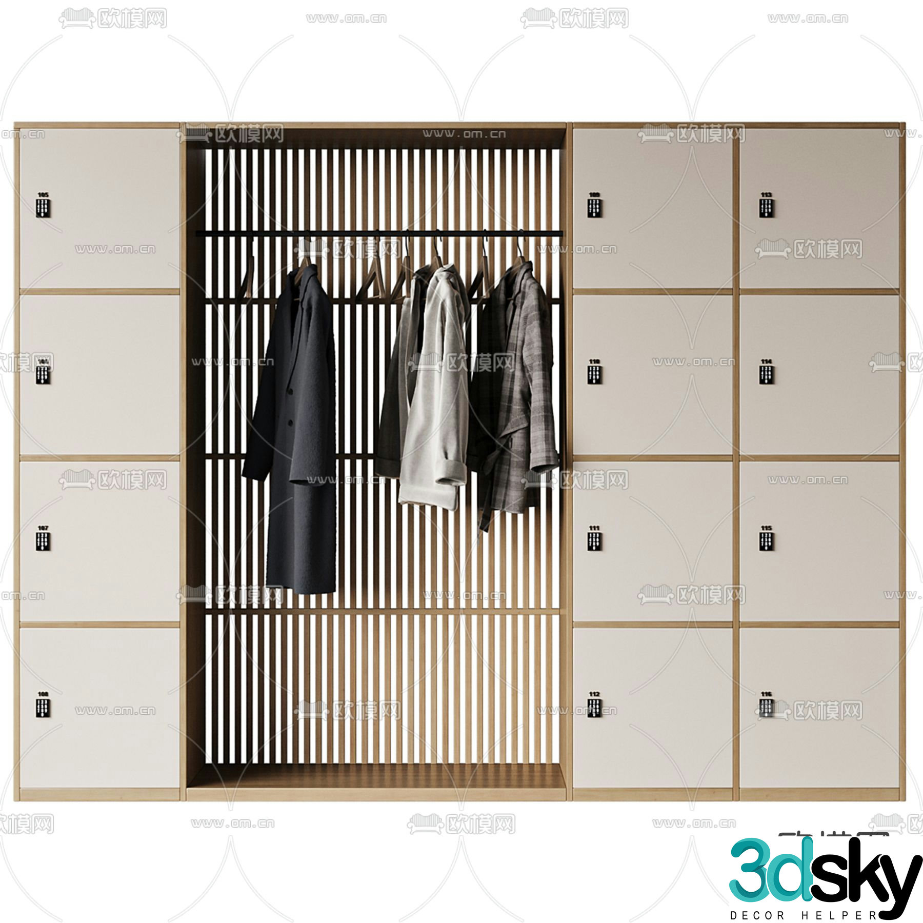 Storage cabinet Storage cabinet Wardrobe 3d model