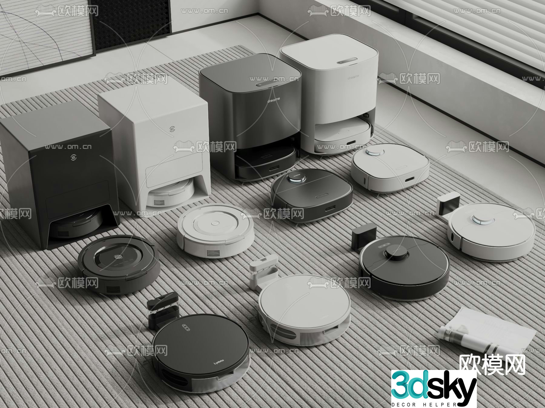 Sweeping robot 3d model