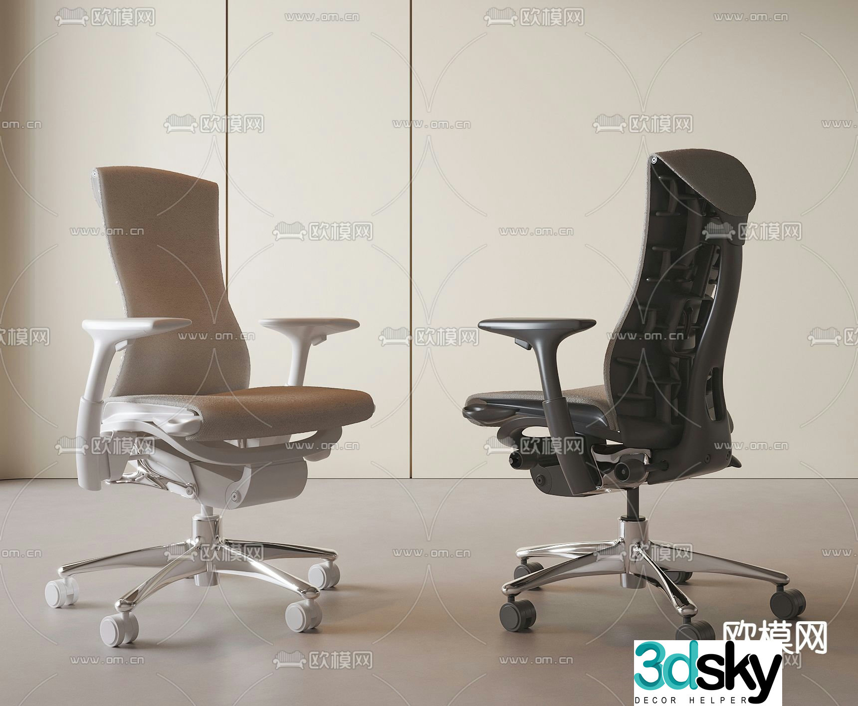 Office chair gaming chair computer chair 3d model