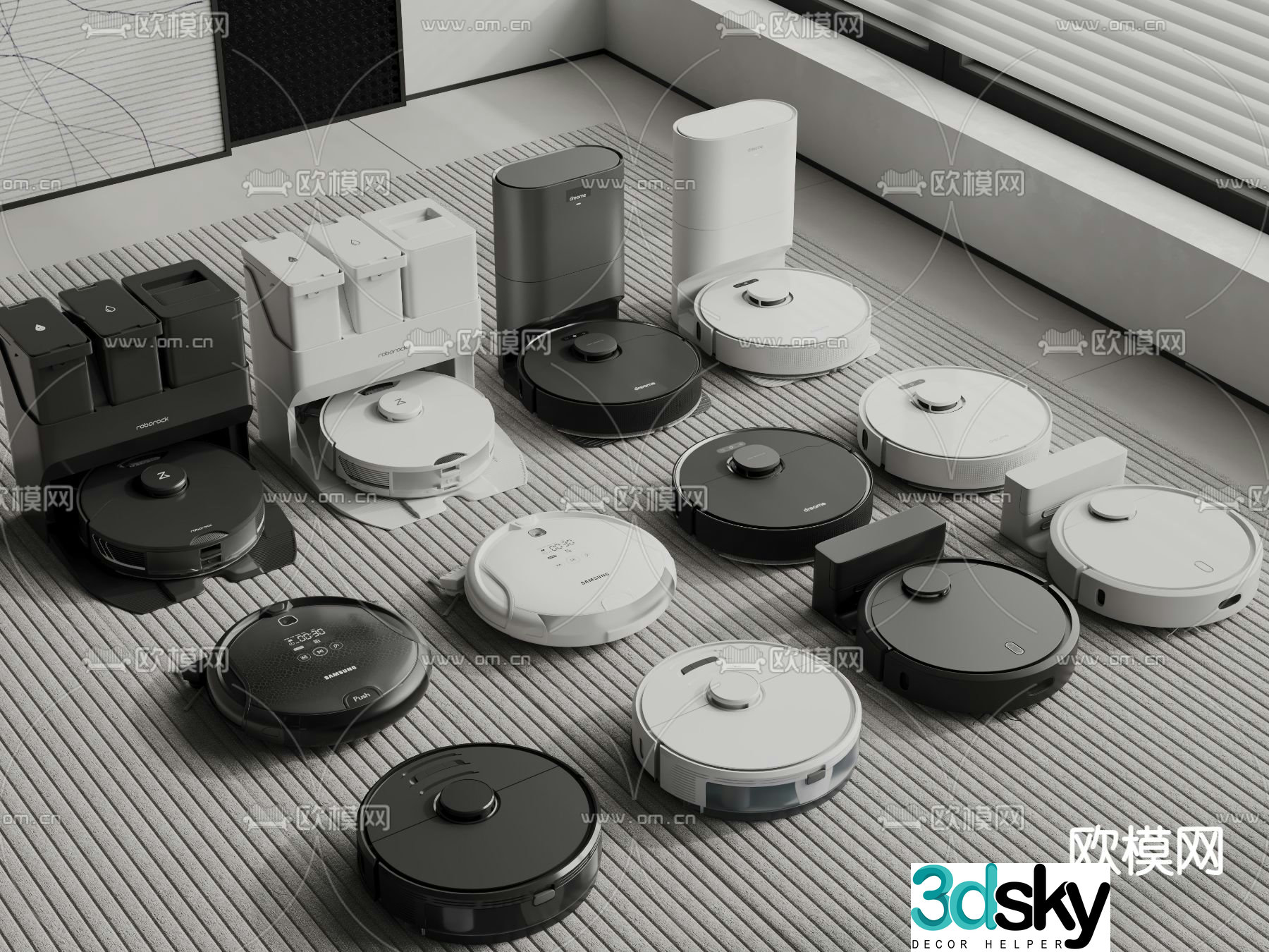 Sweeping robot 3d model