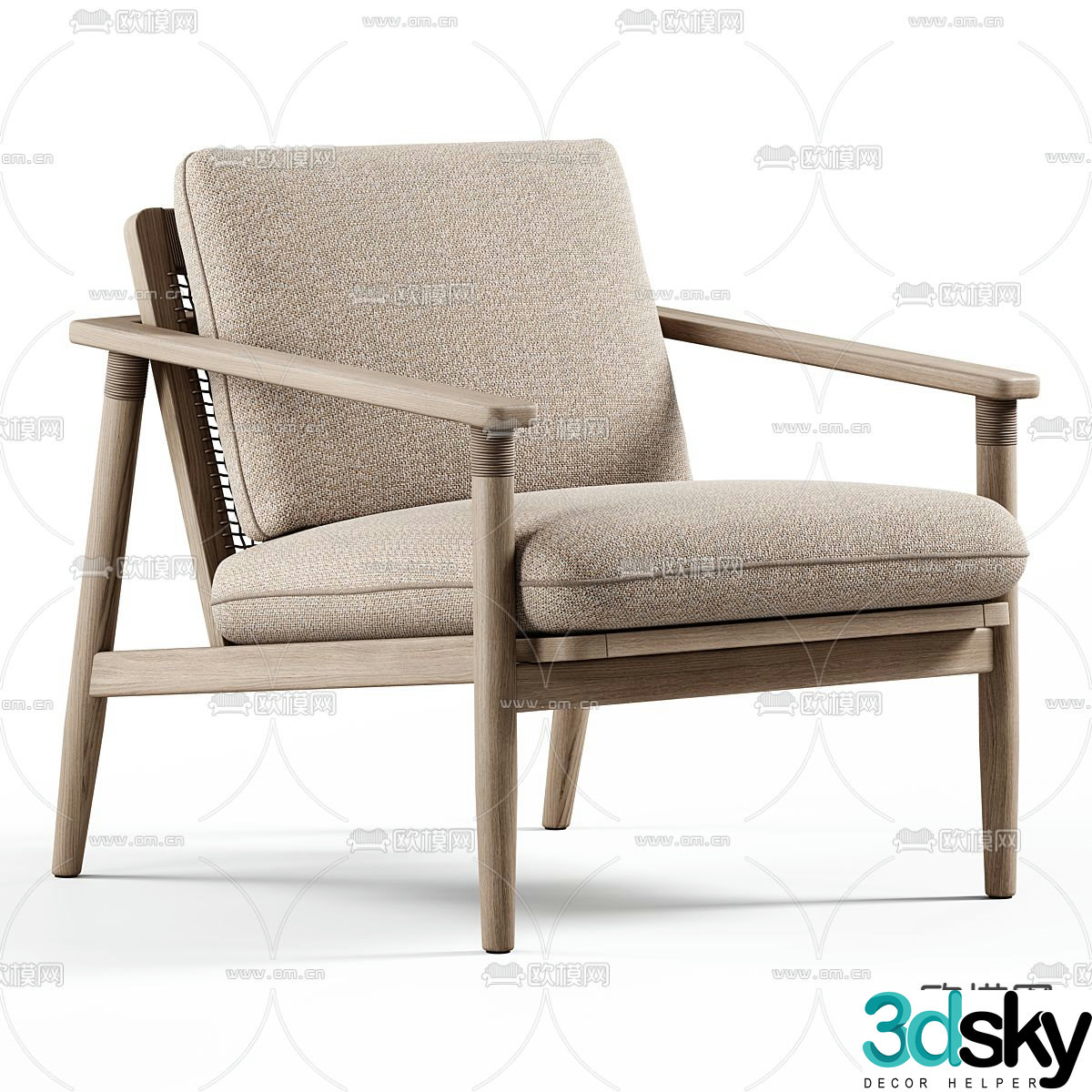 Lounge chair armchair 3d model