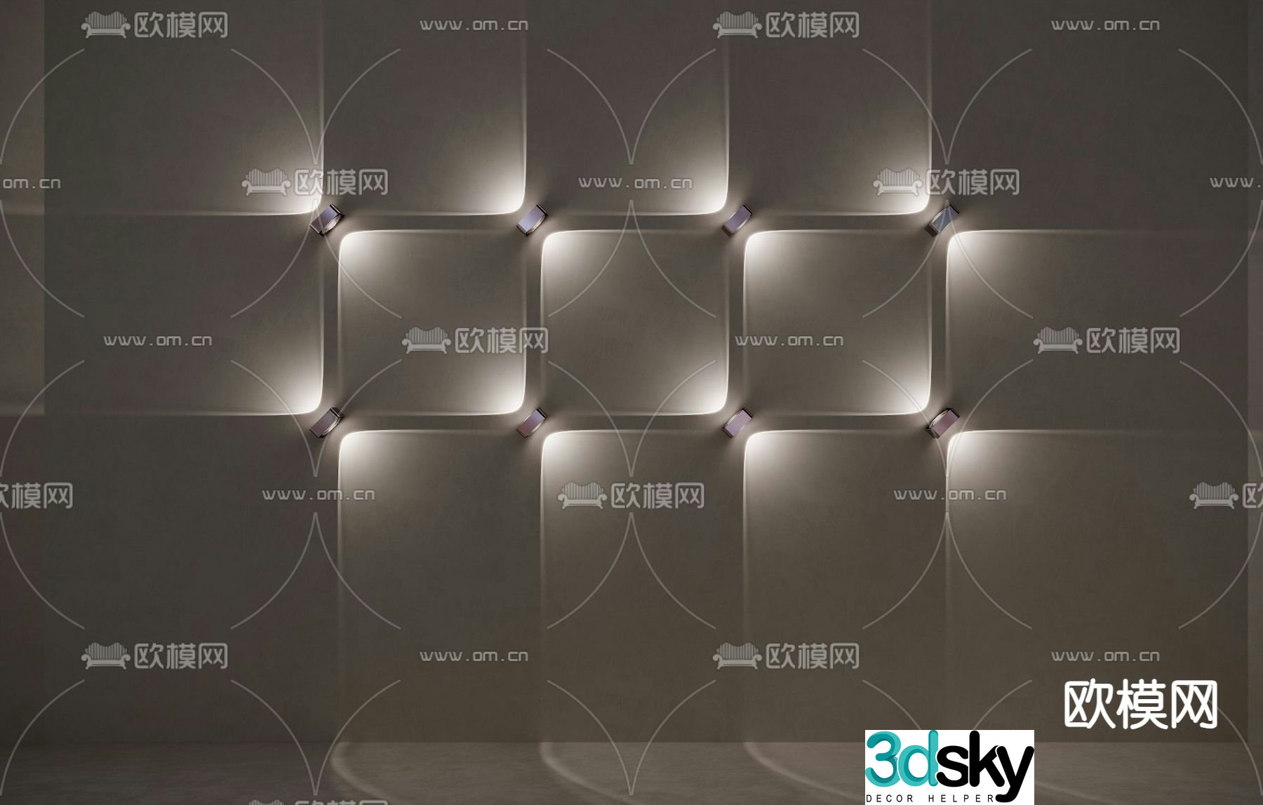 Modern wall washing lamp outdoor wall lamp wall lamp 3d model