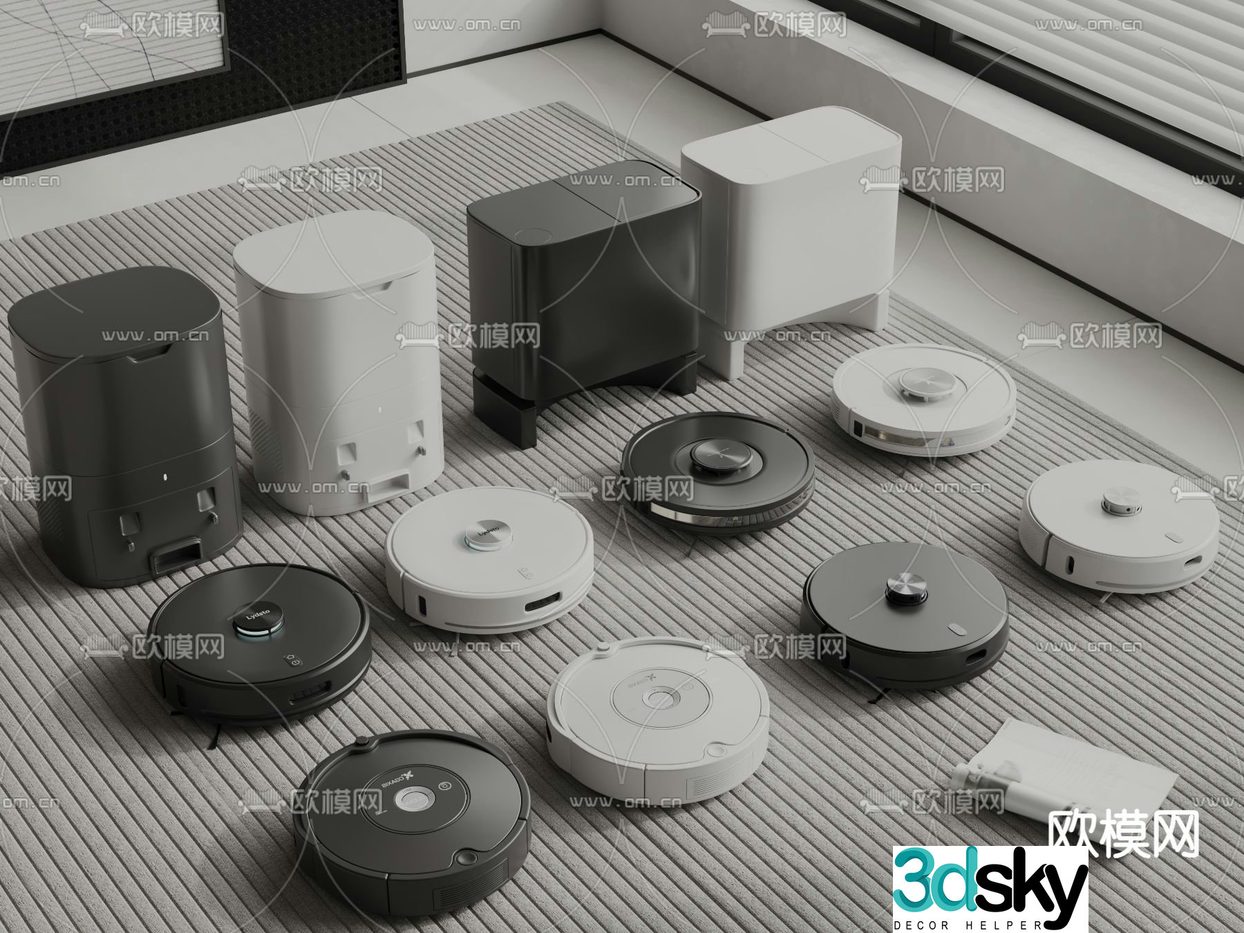 Sweeping robot 3d model