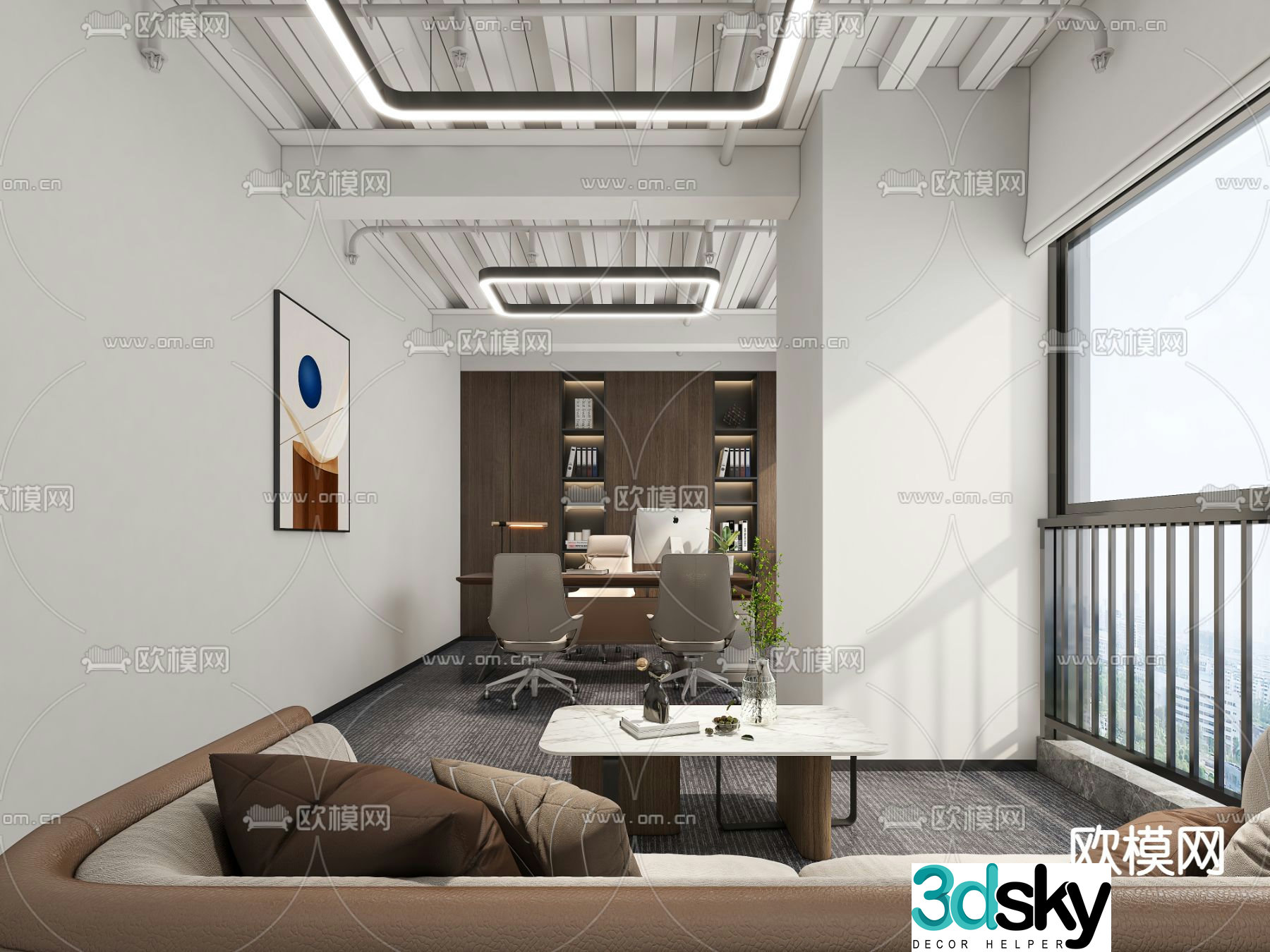 General Manager’s Room Chairman’s Room 3D model