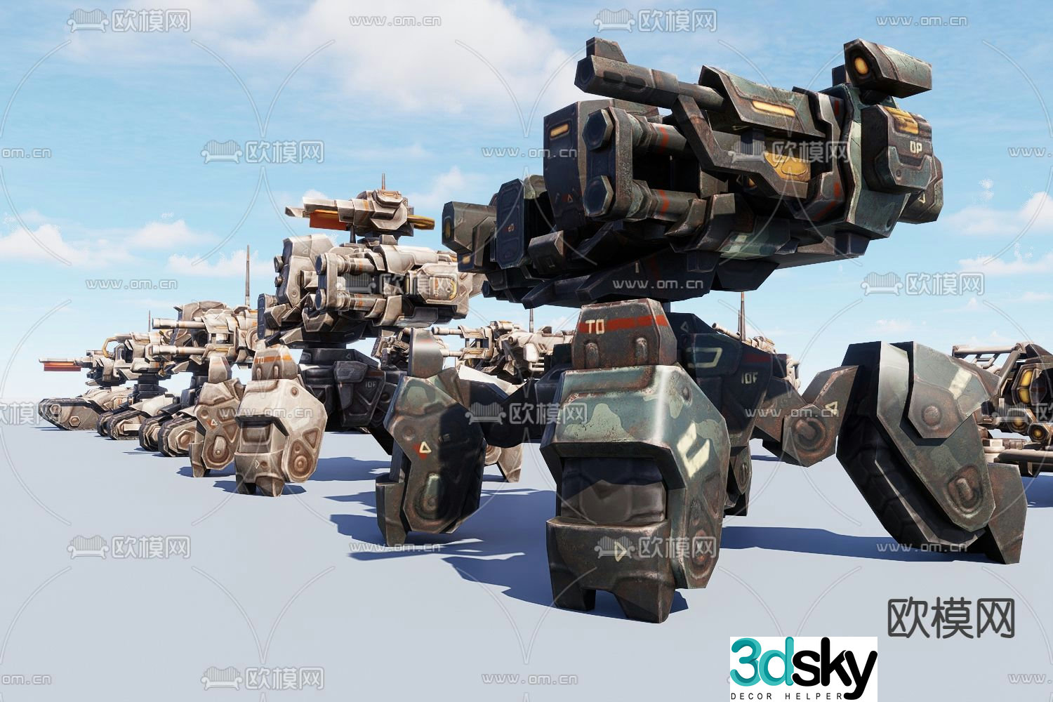 Mecha robot 3d model