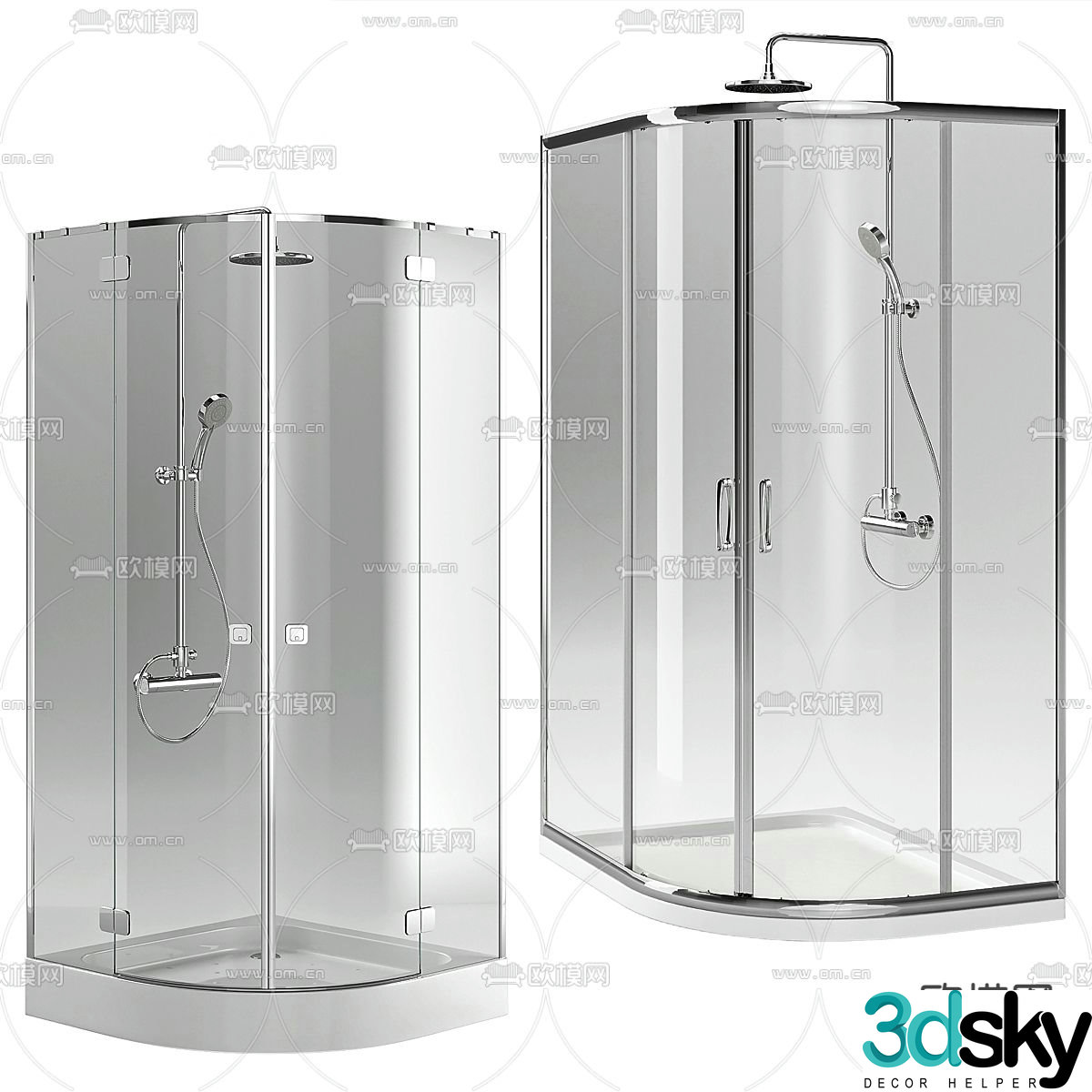 Bathroom partition Shower room Shower room 3d model