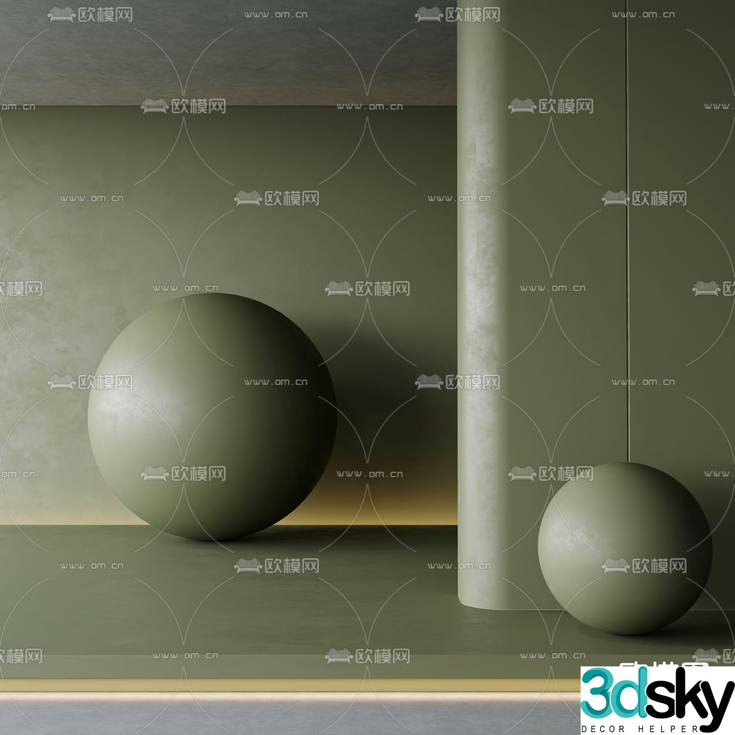 Latex Paint Texture Paint Art Paint Micro Cement 3D Model
