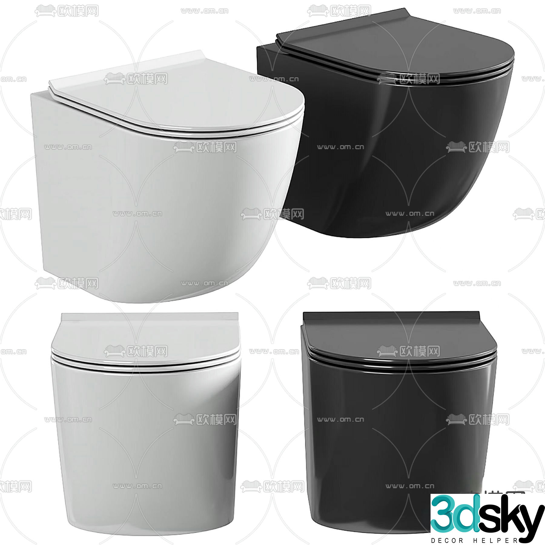 Toilet toilet 3d model