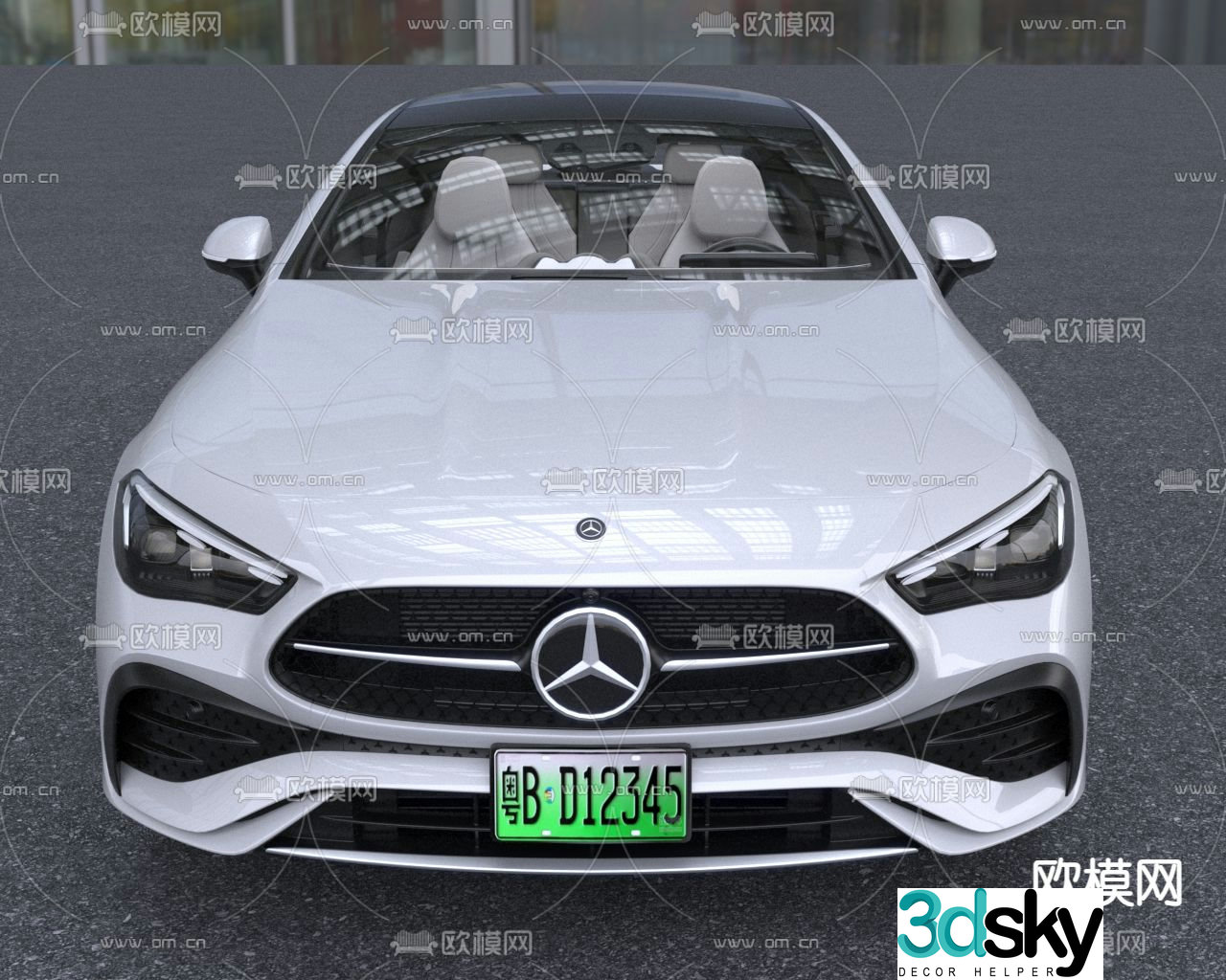 2024 Mercedes Benz cle sedan car sports car 3d model