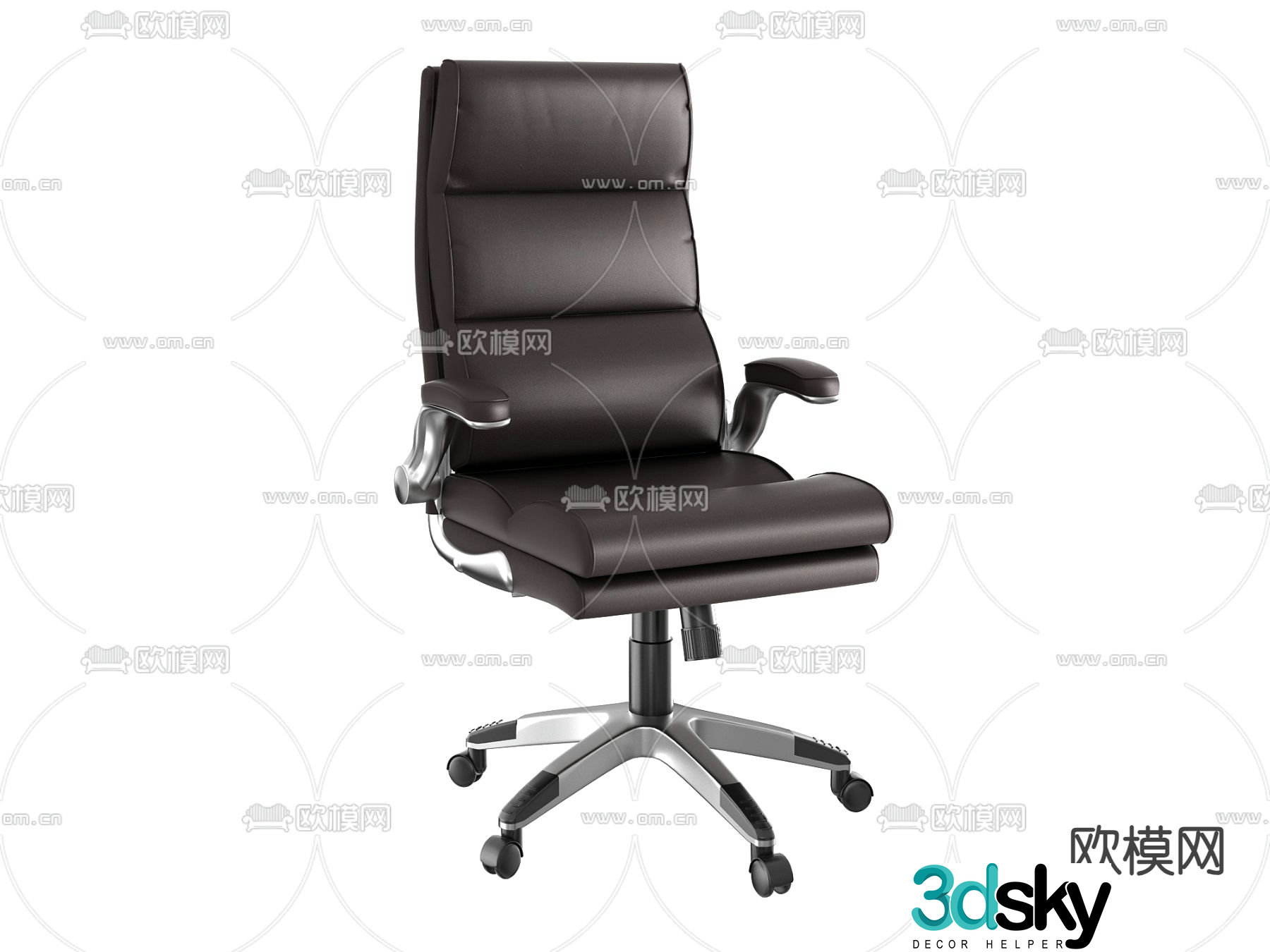 Modern office chair leather chair 3d model