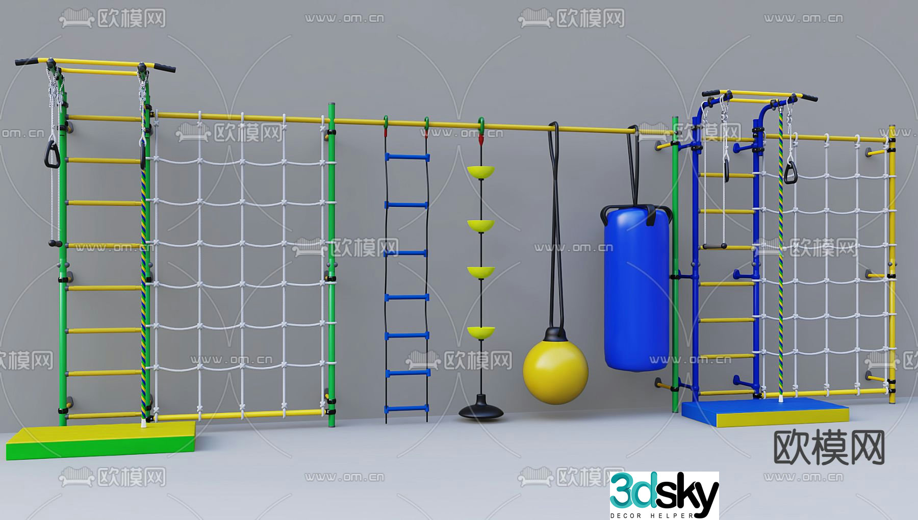 Climbing equipment fitness equipment 3d model