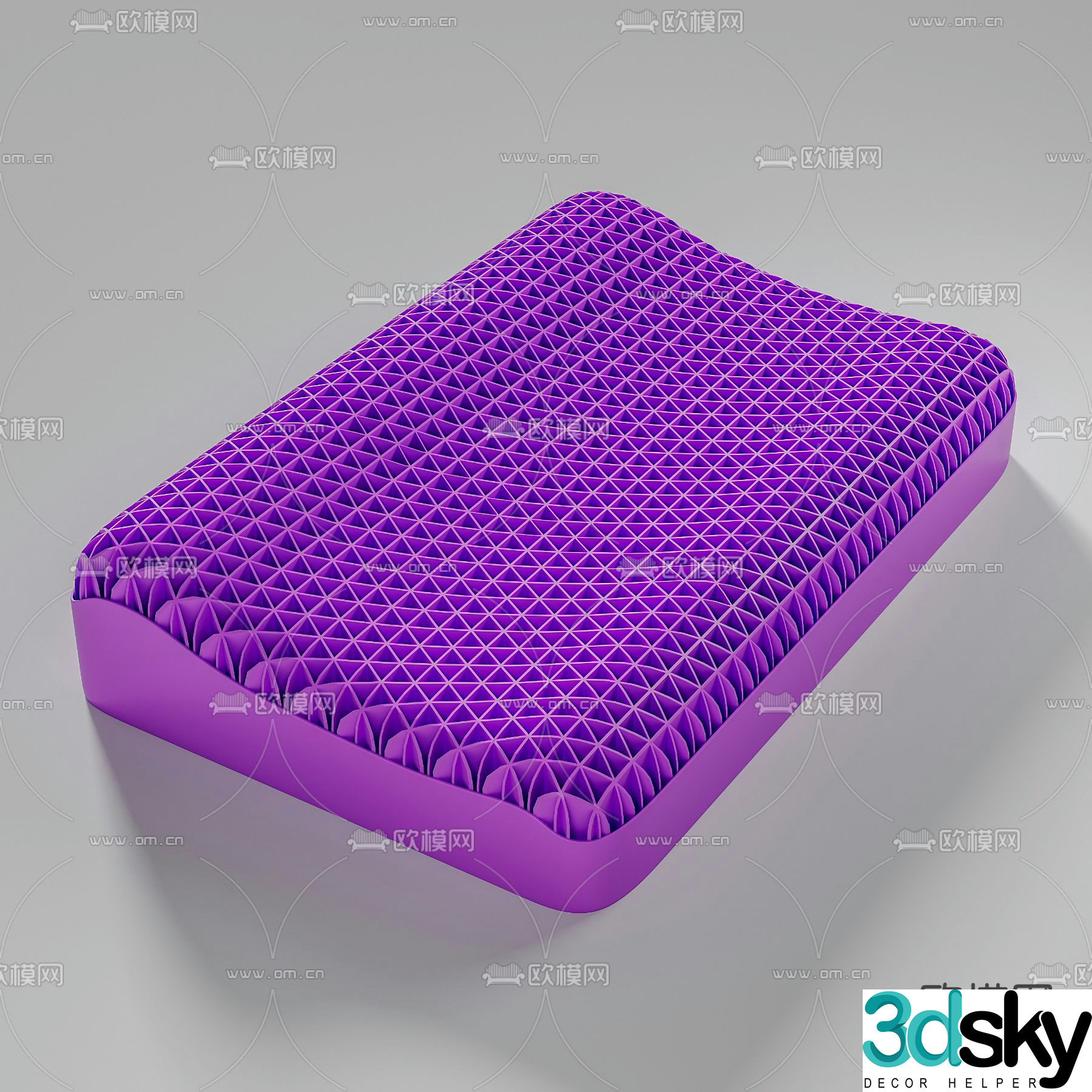 latex pillow 3d model