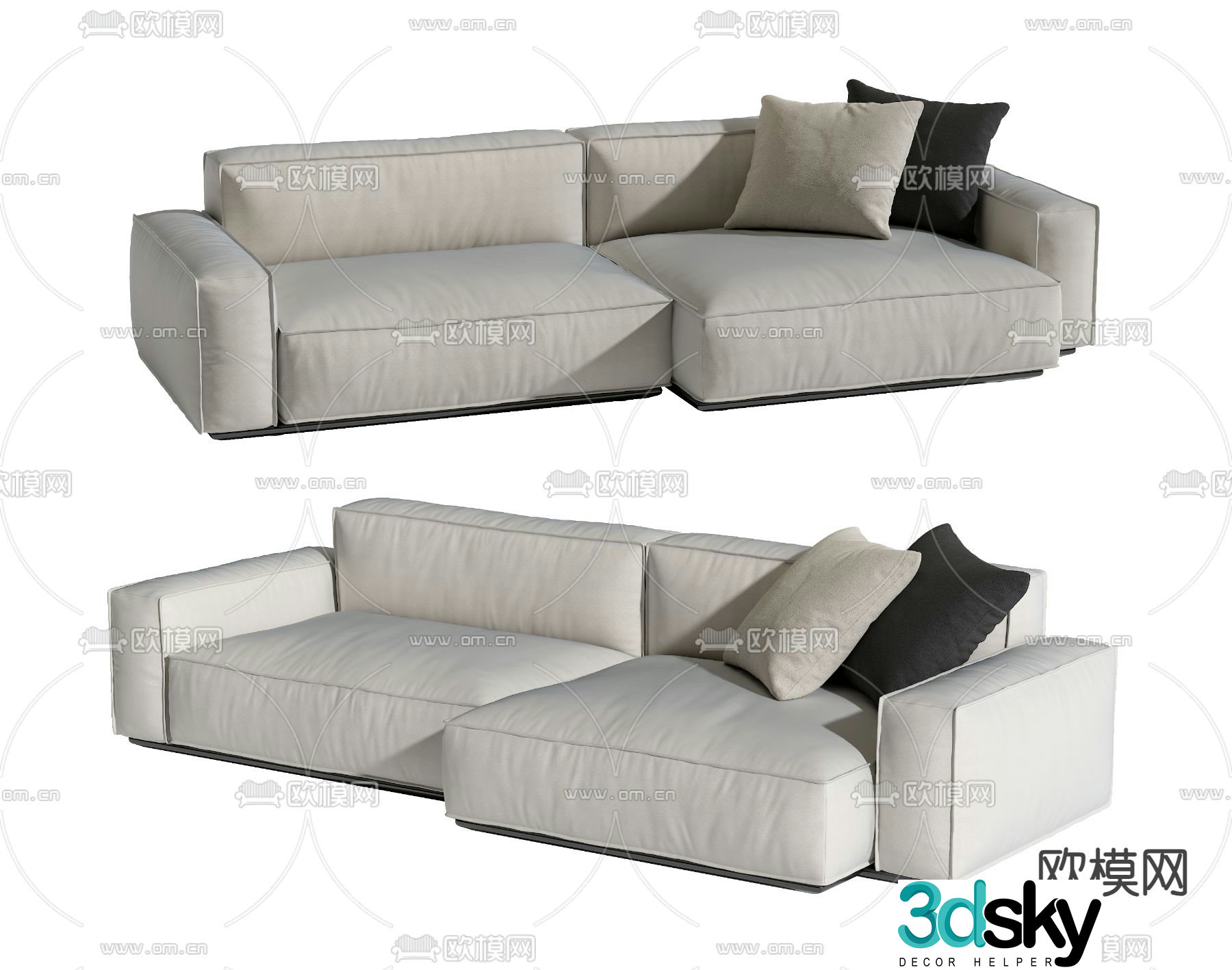 Modern love sofa 3d model