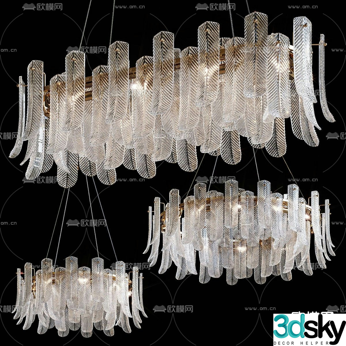 SELVAR chandelier 3d model