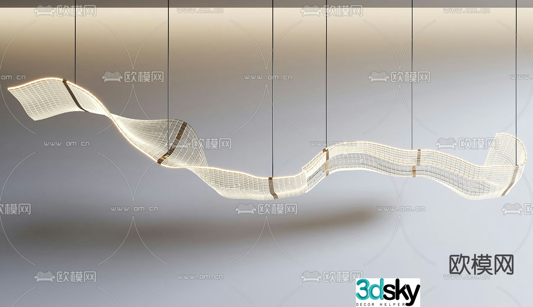 Modern chandelier art chandelier crystal chandelier 3d model