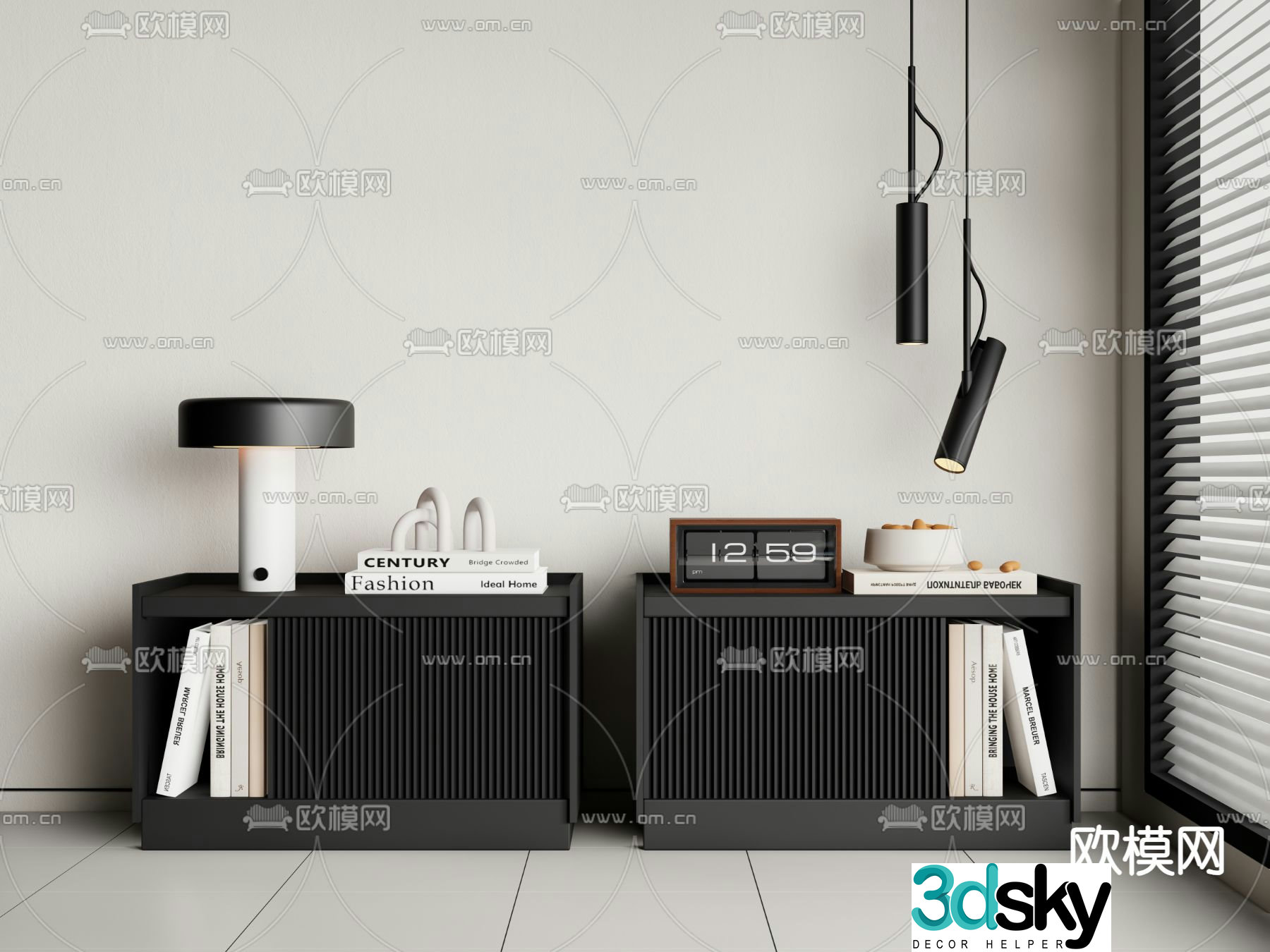 bedside table 3d model