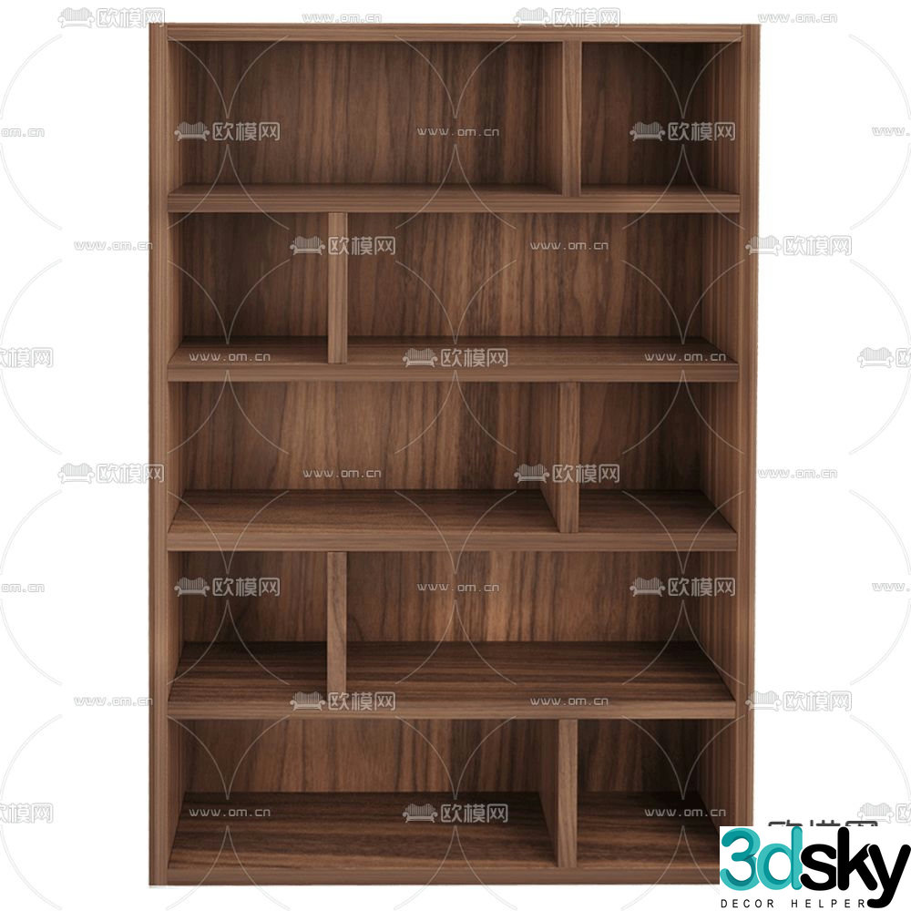 Angel Cerda Display Shelf Storage Locker 3D Model