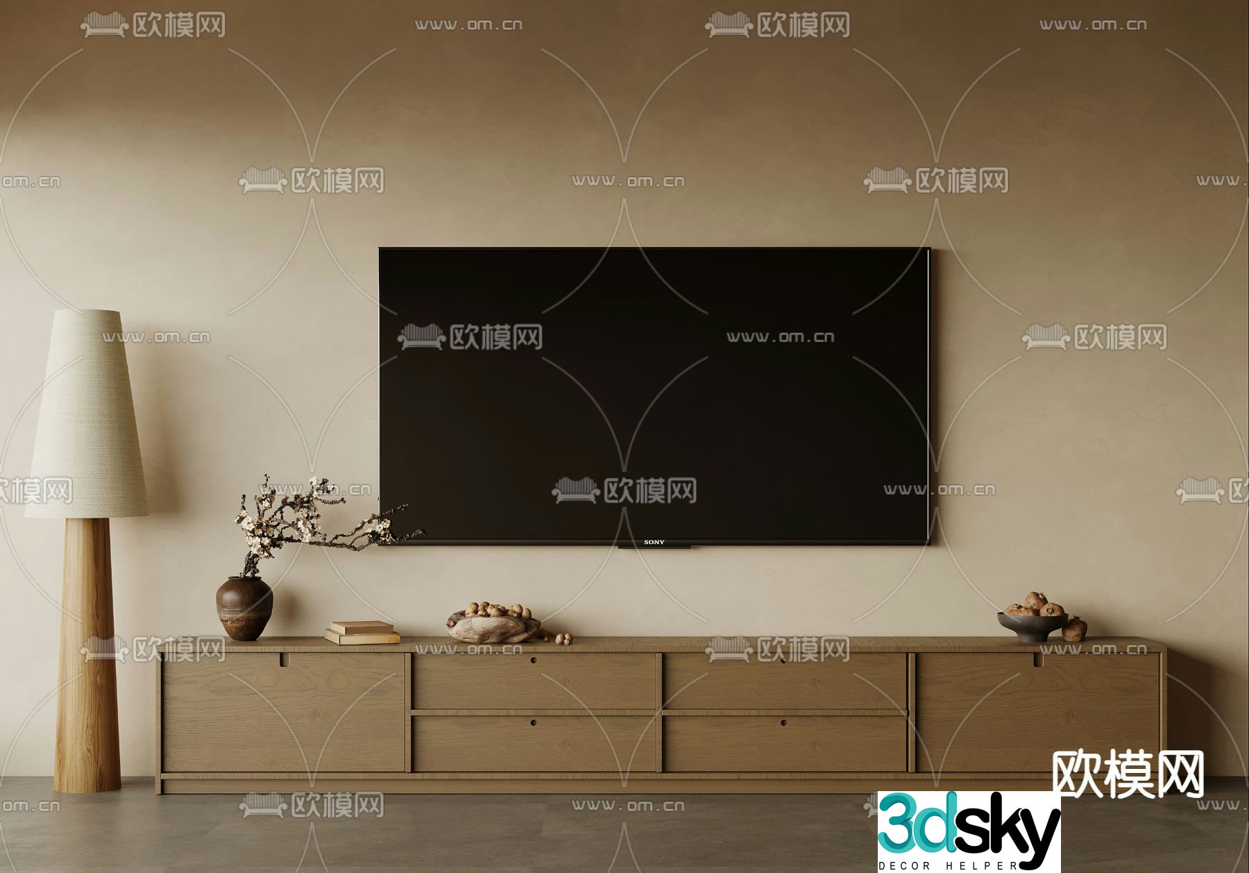 Wasabi TV Cabinet 3D Model