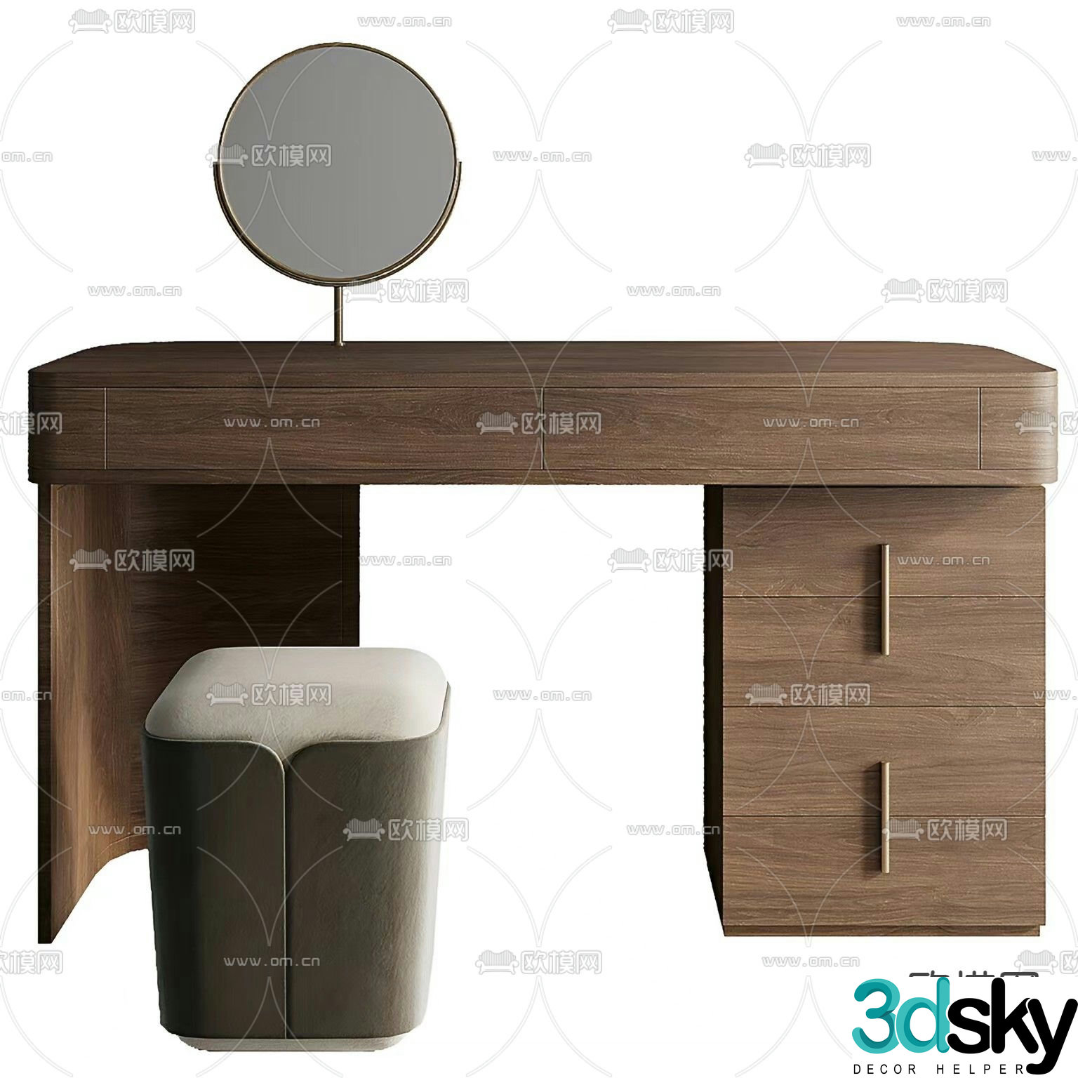 NINA Dressing Table 3d model