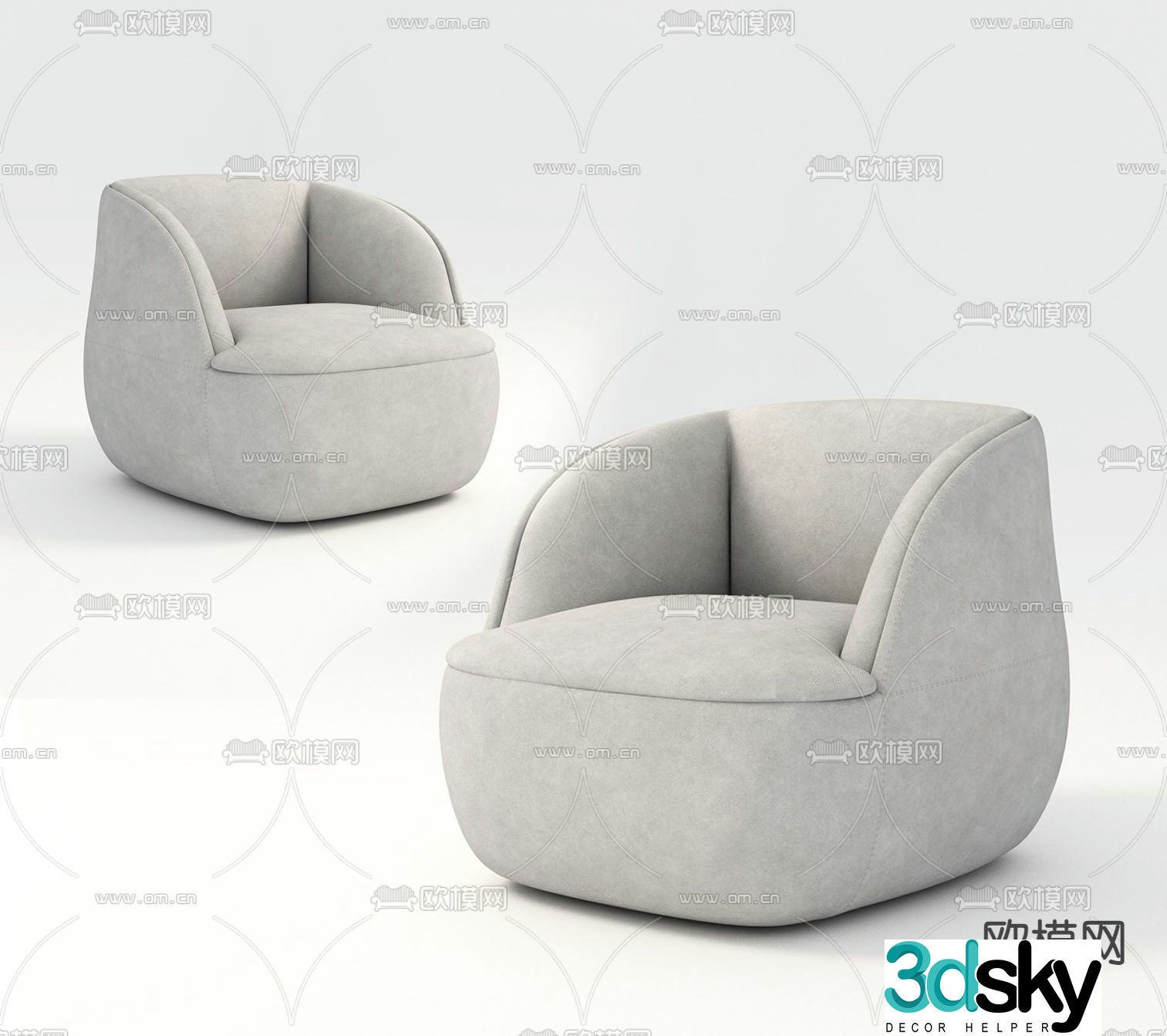 Lazy sofa 3d model