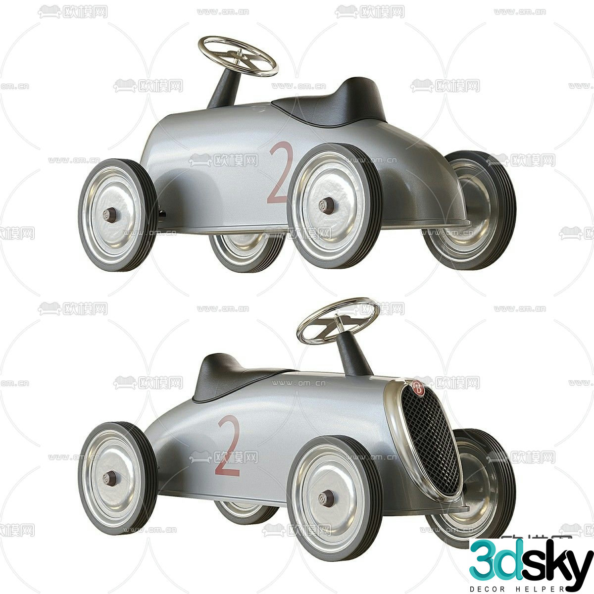 Children’s toy car twist car 3d model