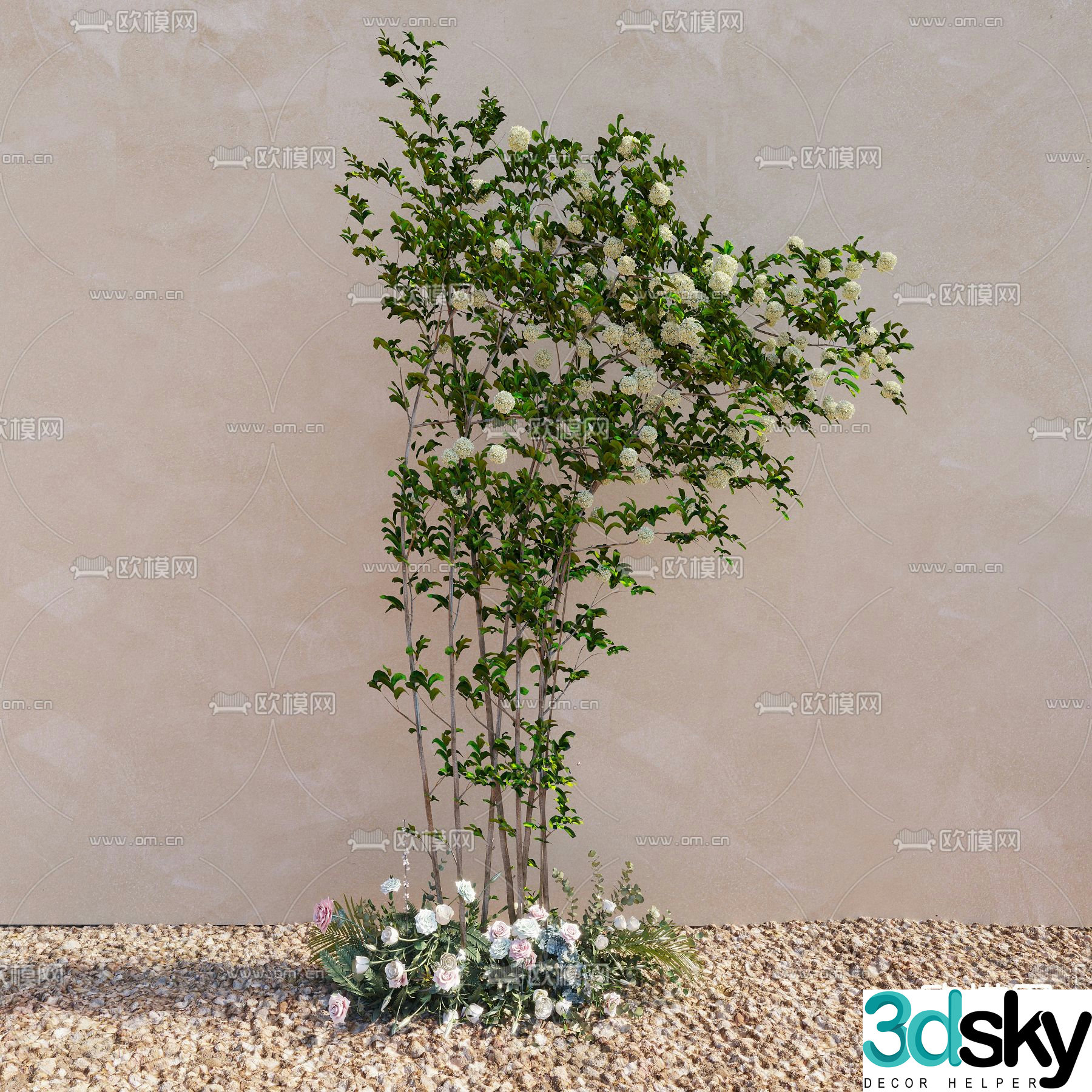 Plant heap Flower Tree Green Plant 3D Model