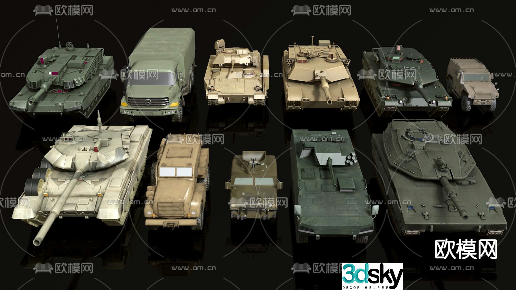 tank armored vehicle transport vehicle heavy tank 3d model