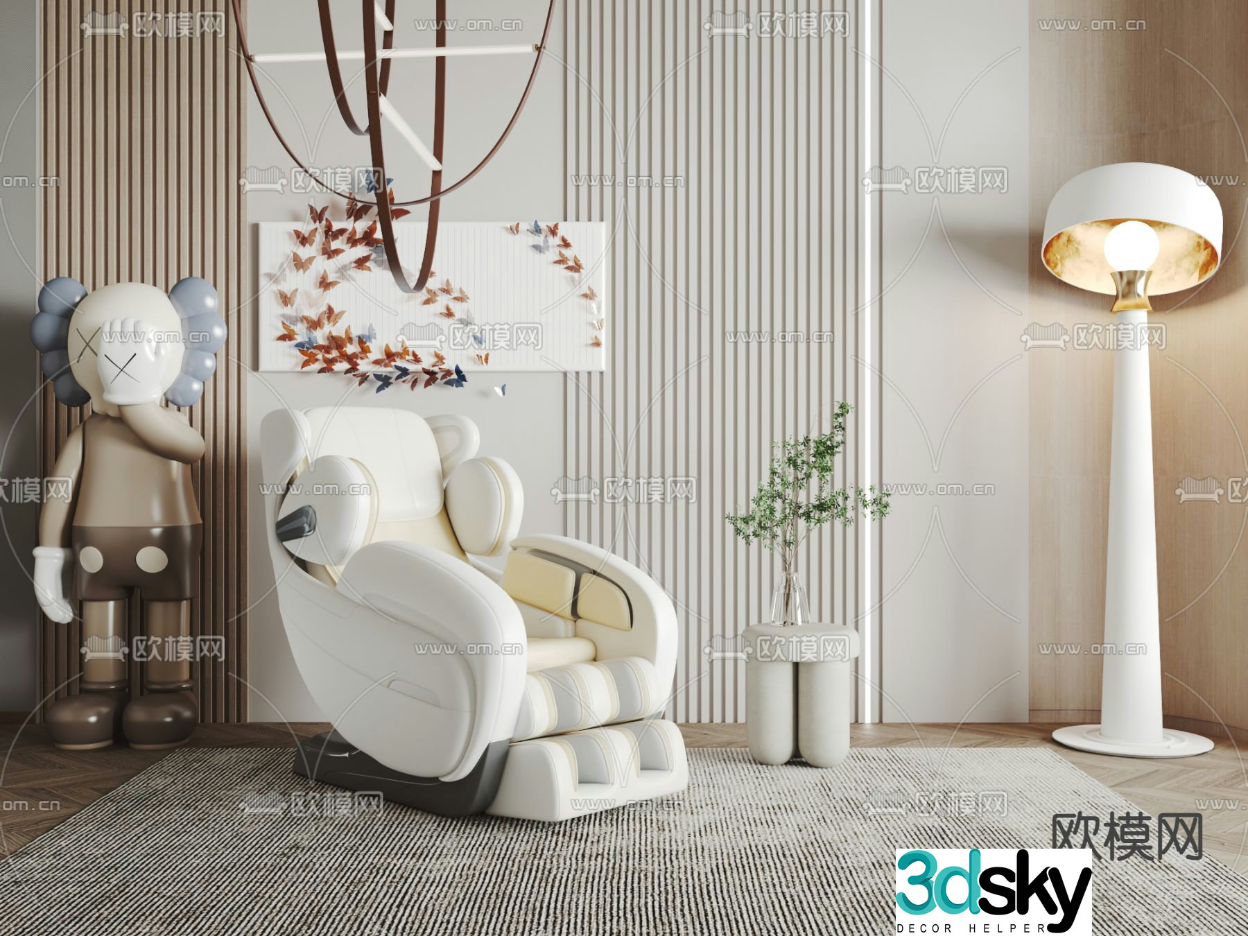 Massage chair 3d model