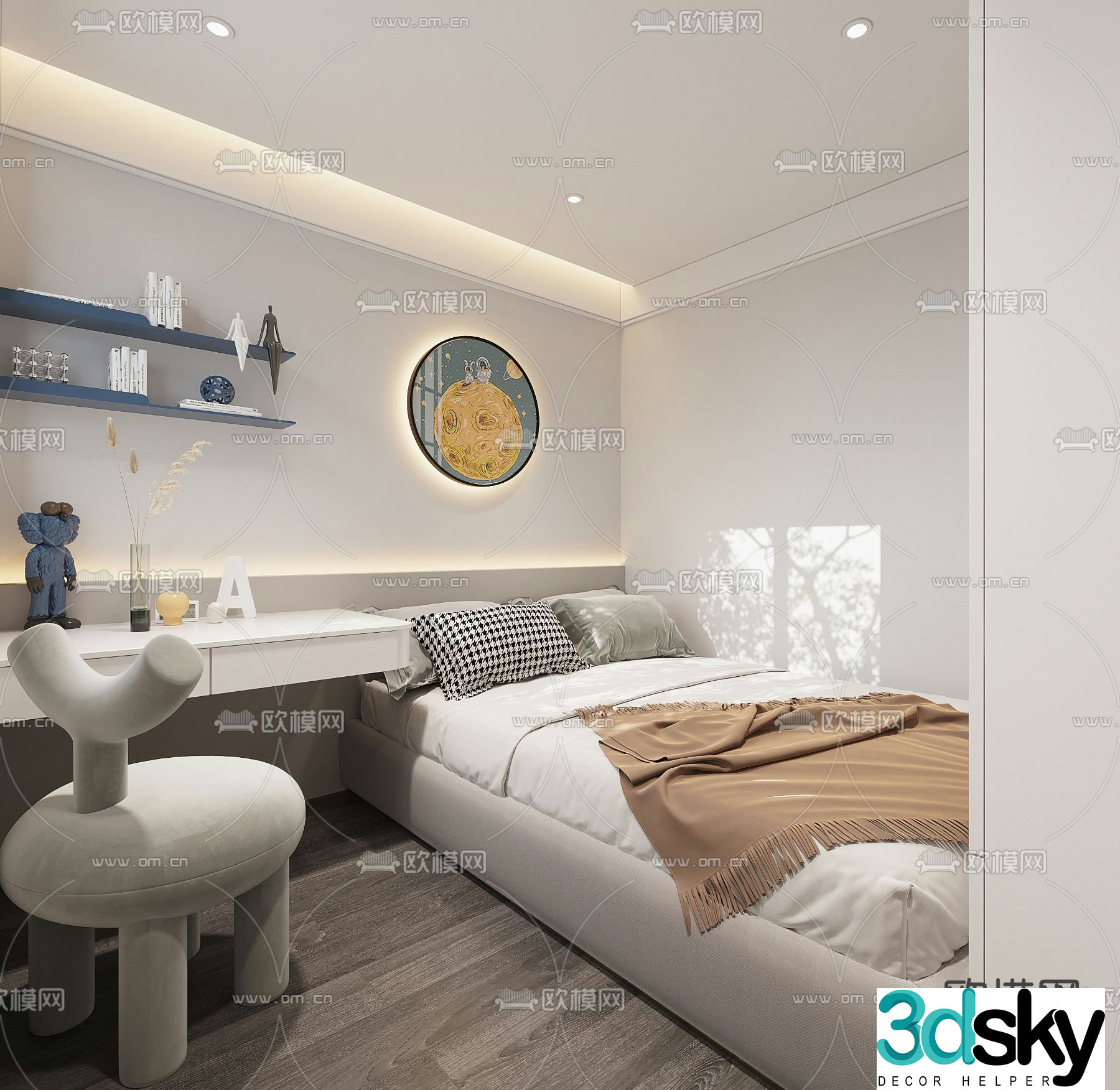 Modern children’s room 3d model