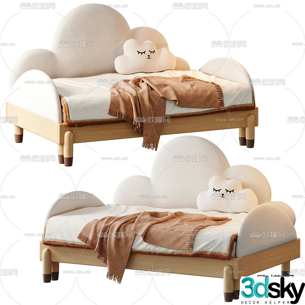 Yunduo Sofa Bed Children’s Bed Children’s Bed 3D Model