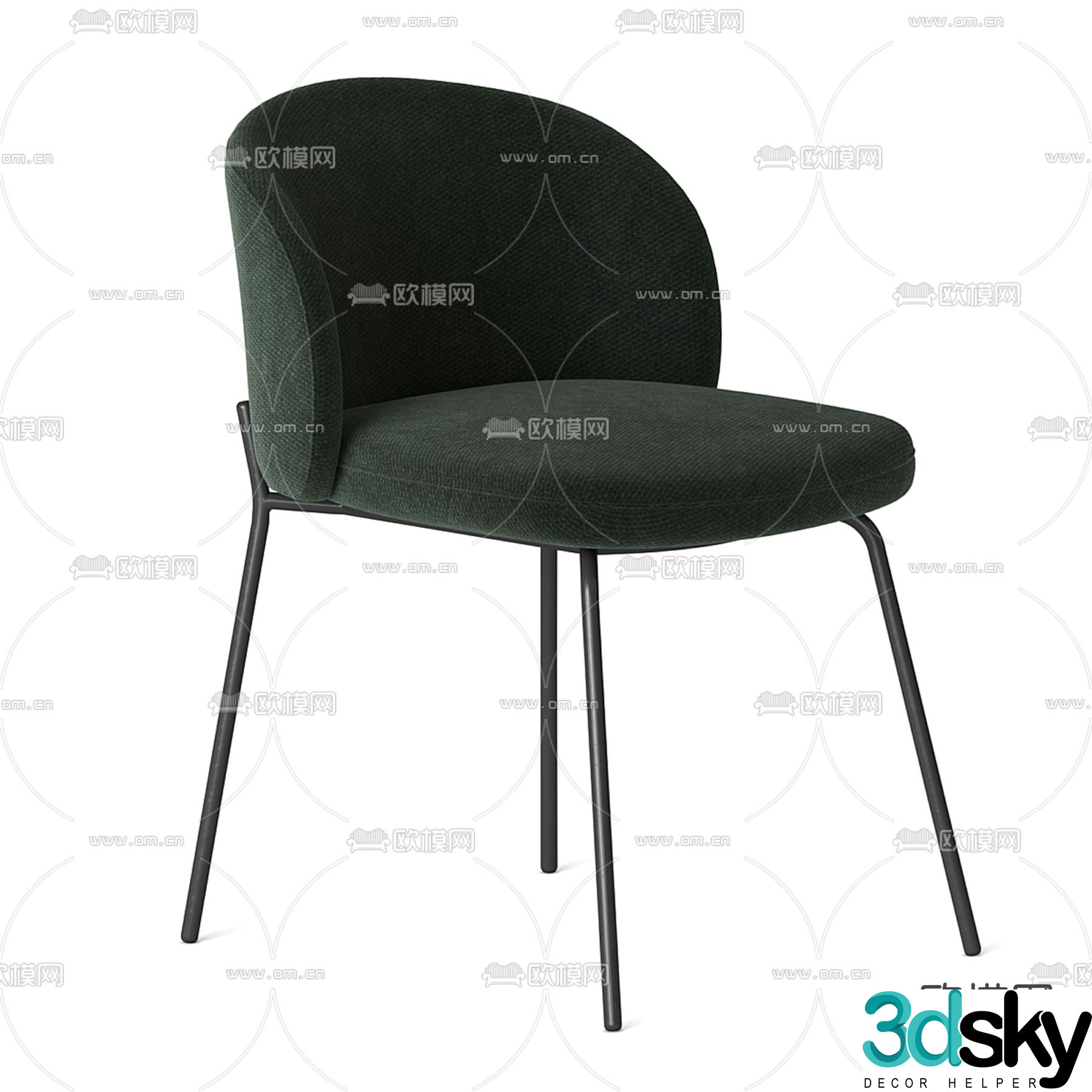 Modern chair leisure chair 3d model