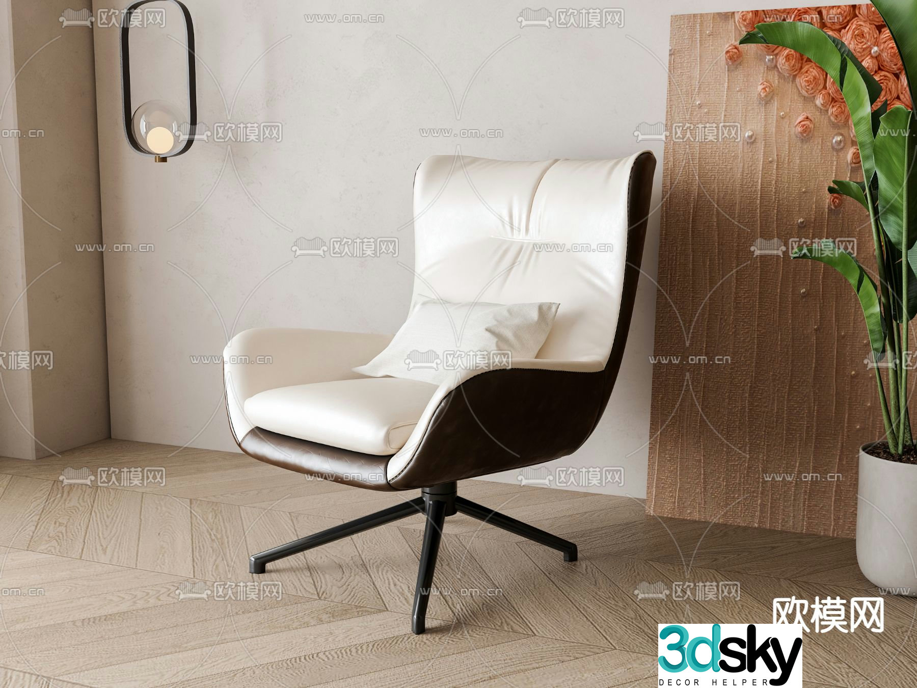 Desk chair executive chair office chair 3d model