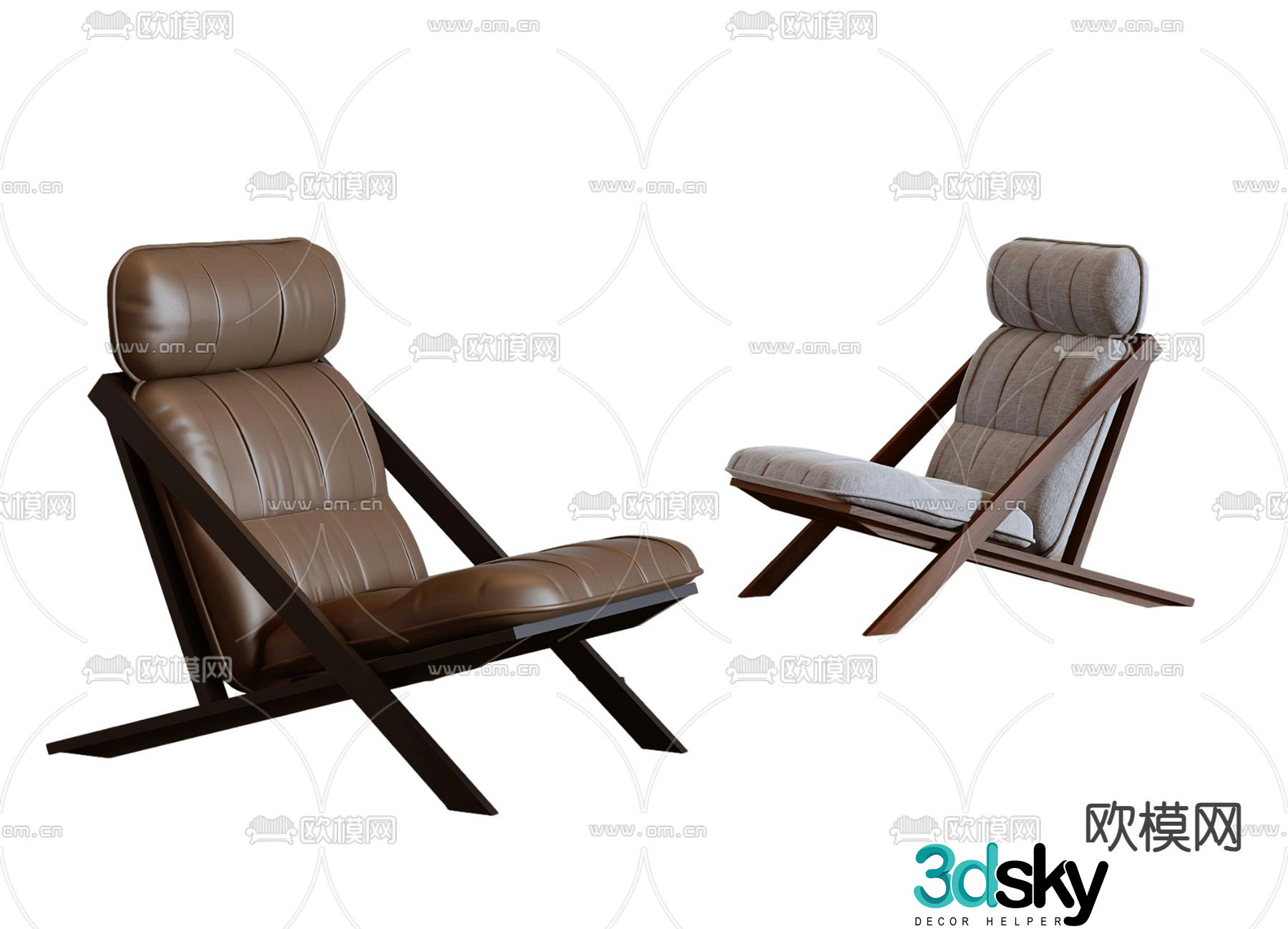 Modern lounge chair 3d model