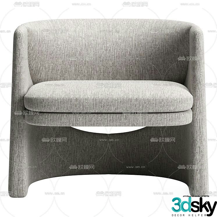 Modern leisure chair sofa chair 3d model