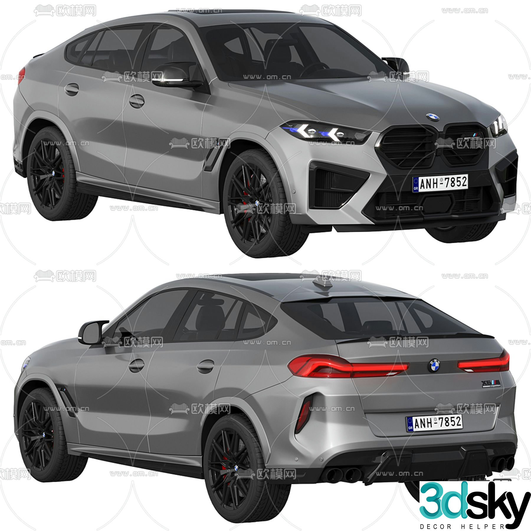BMW X6 car 3d model