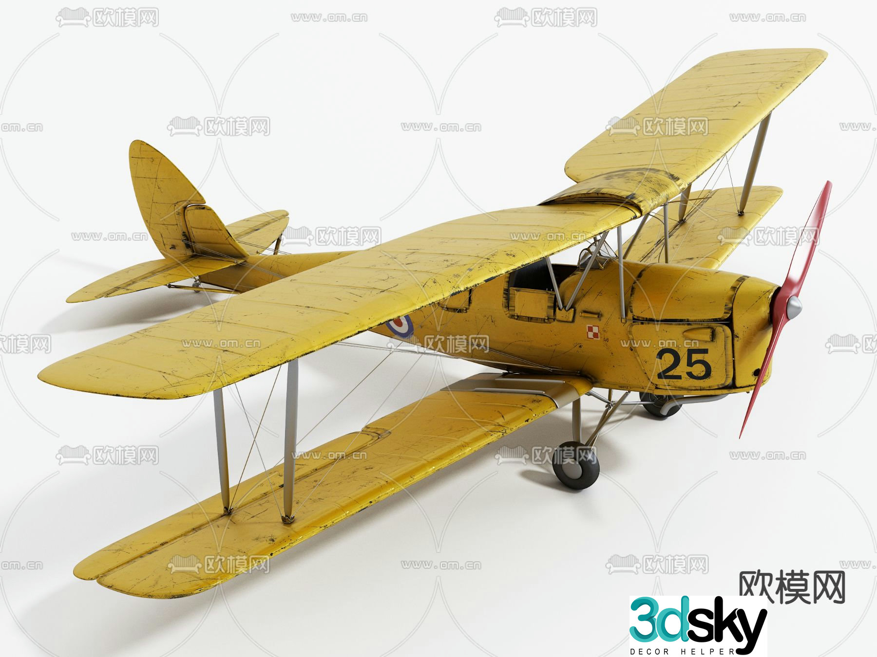 airplane glider 3d model