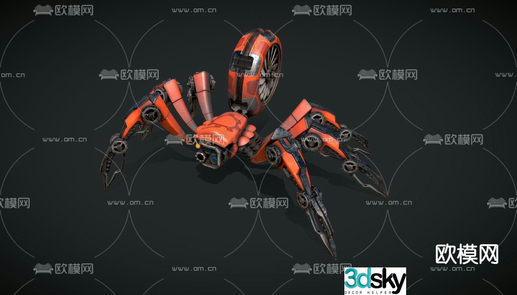 spider robot 3d model