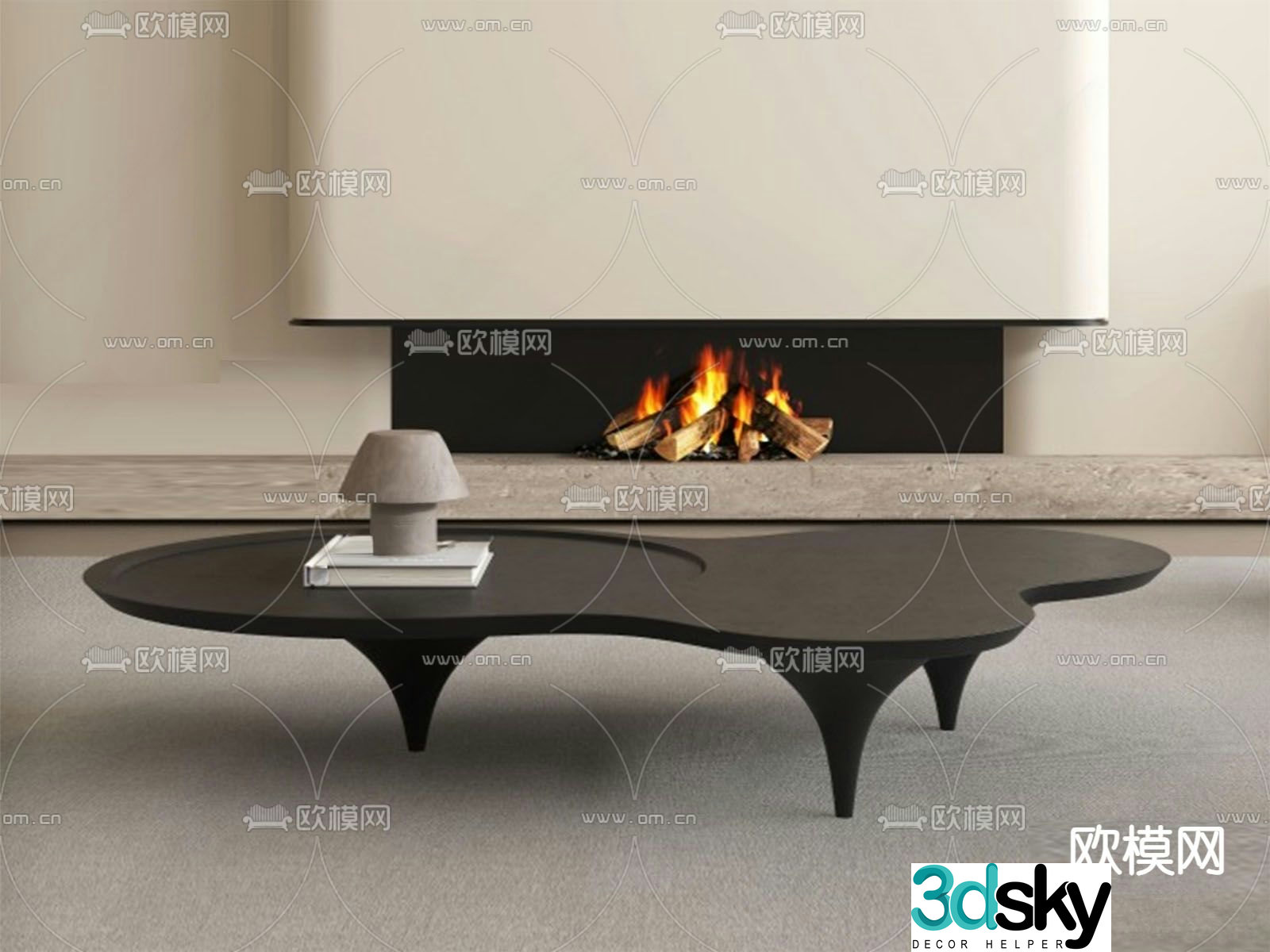 Wabi-sabi coffee table 3d model
