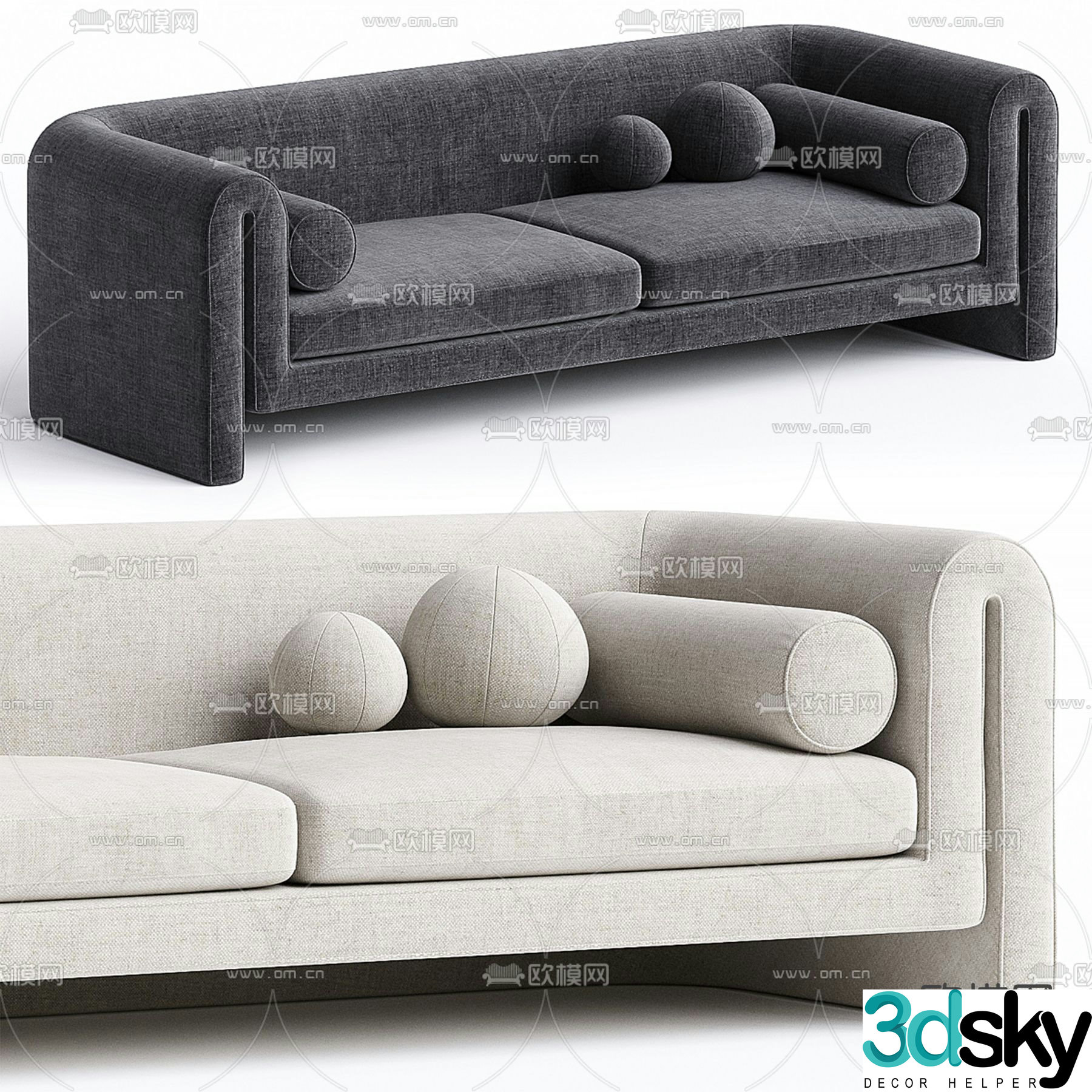Modern love sofa 3d model