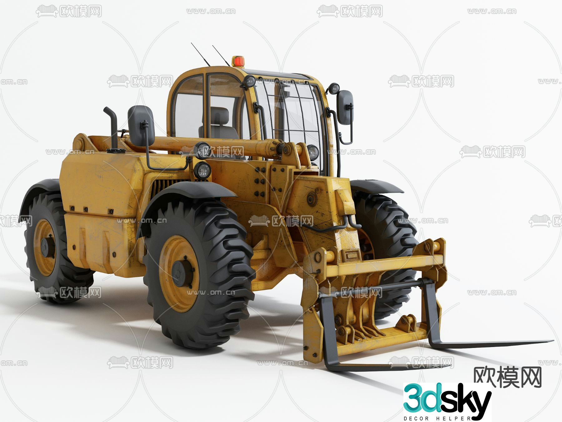loader engineering vehicle vehicle 3d model