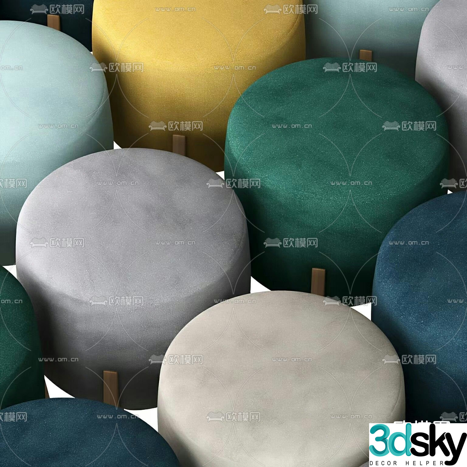 Exquisite stool 3d model