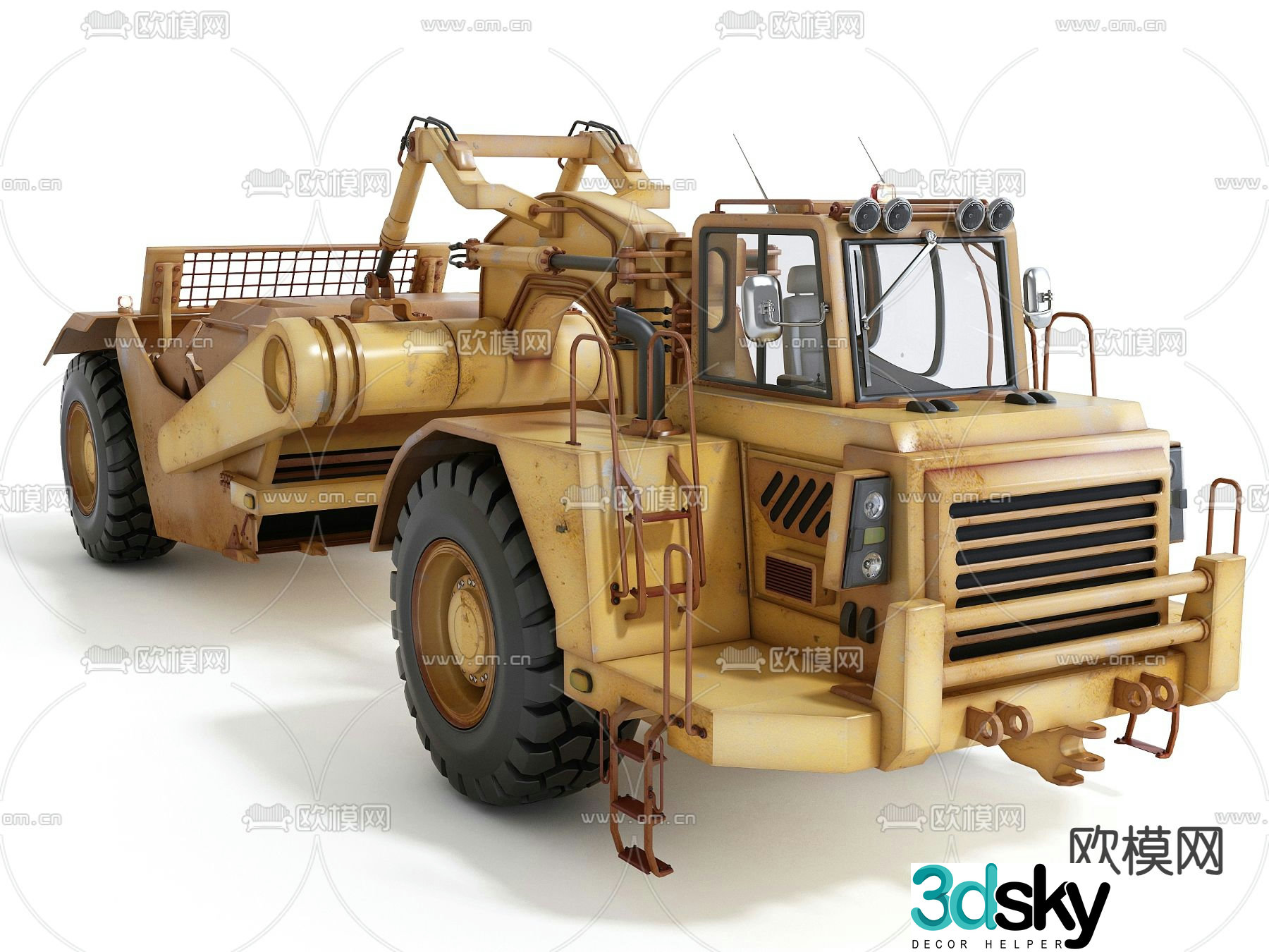 loader engineering vehicle vehicle 3d model