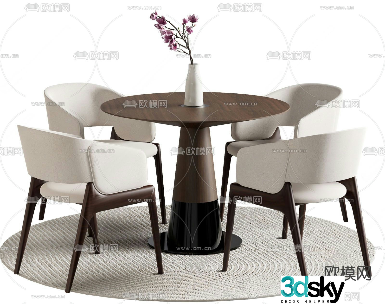 Leisure tables and chairs Negotiation tables and chairs 3d model