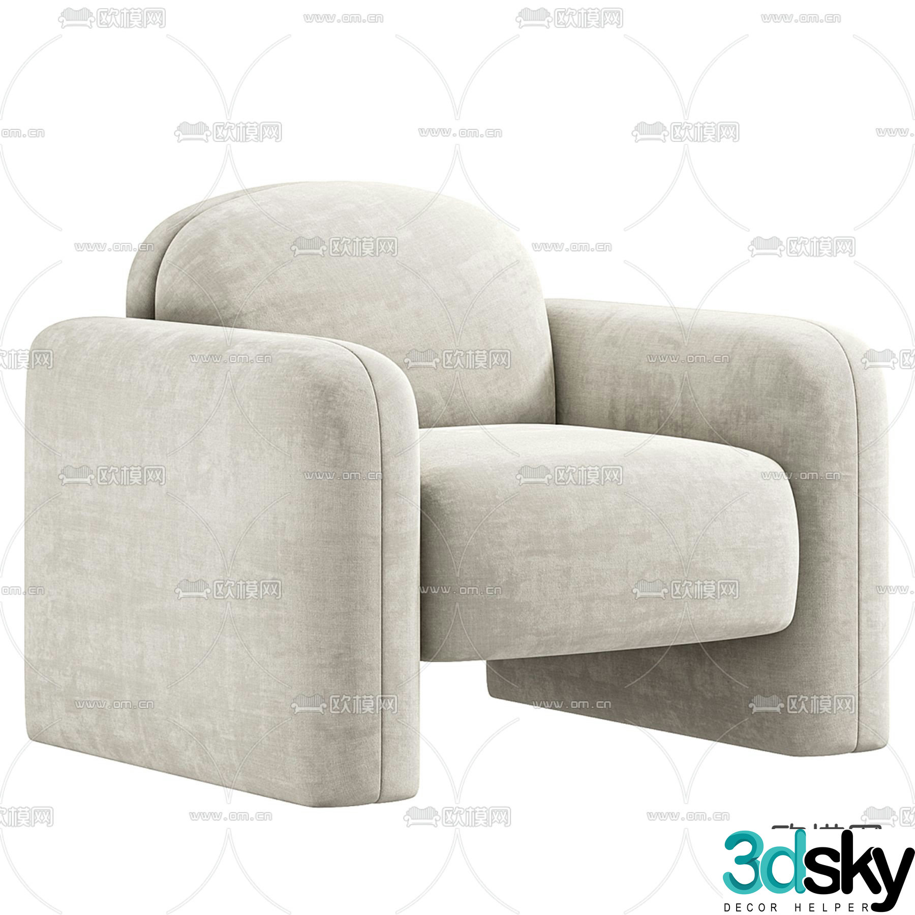 Sofa chair leisure chair 3d model