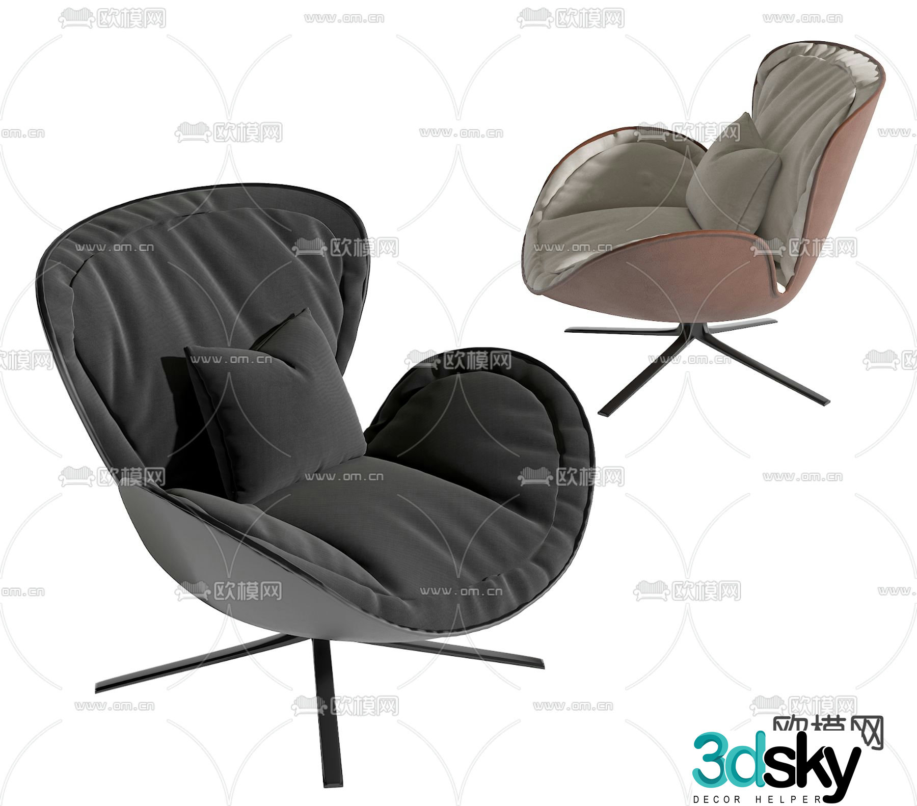 Sofa chair leisure chair 3d model