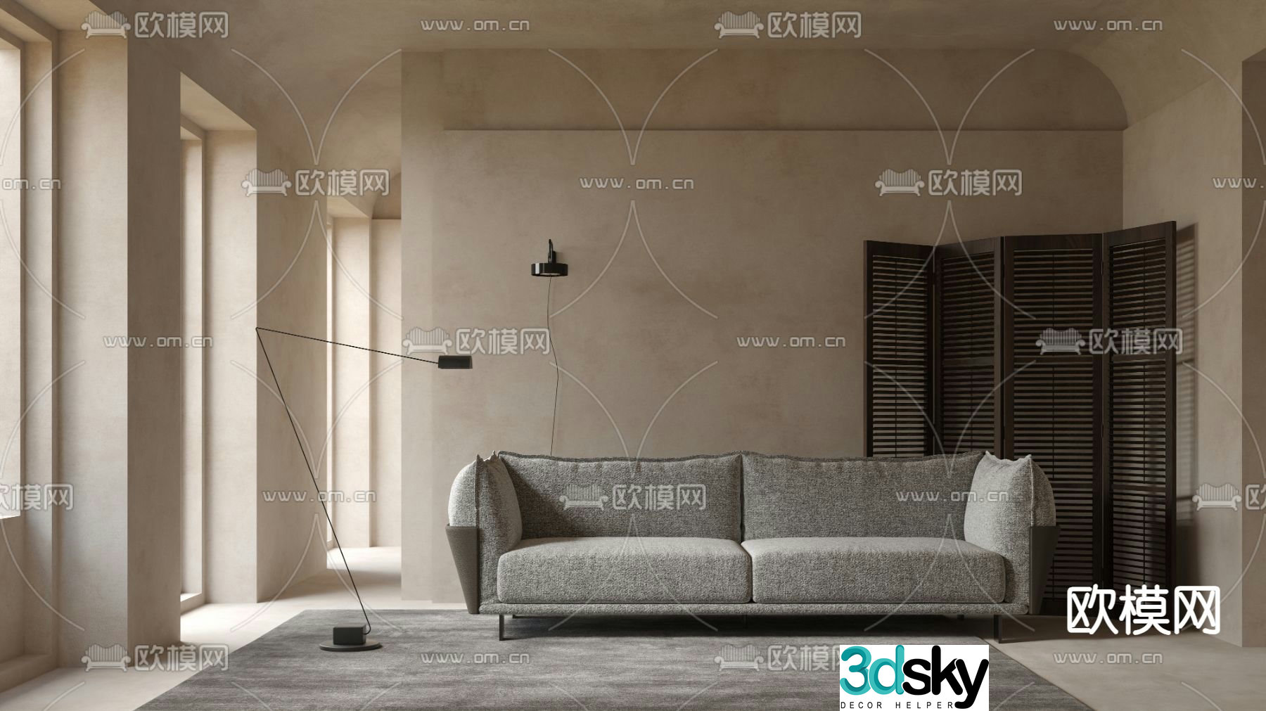 Bonaldo Double sofa 3D model