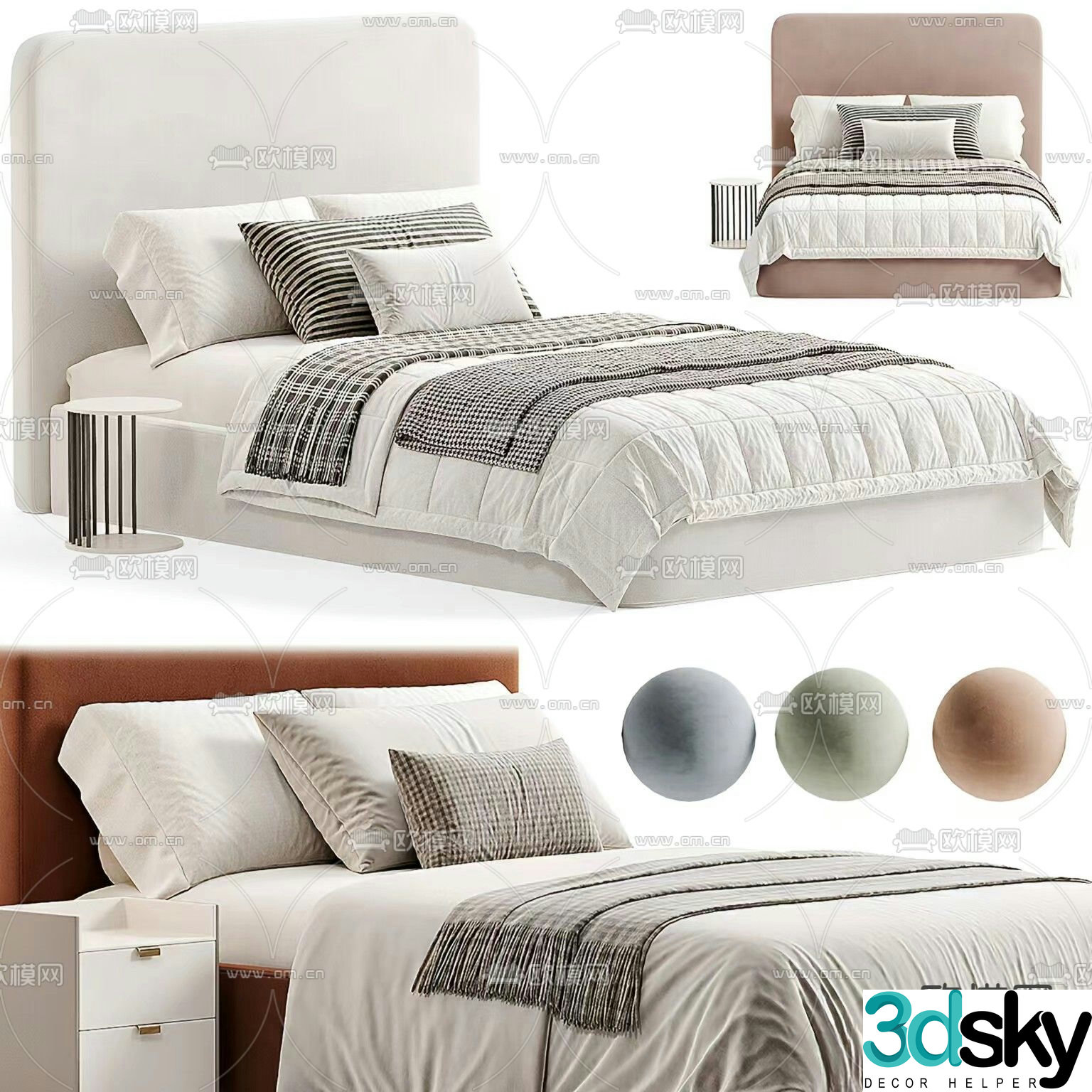 VARNA modern children’s bed 3d model