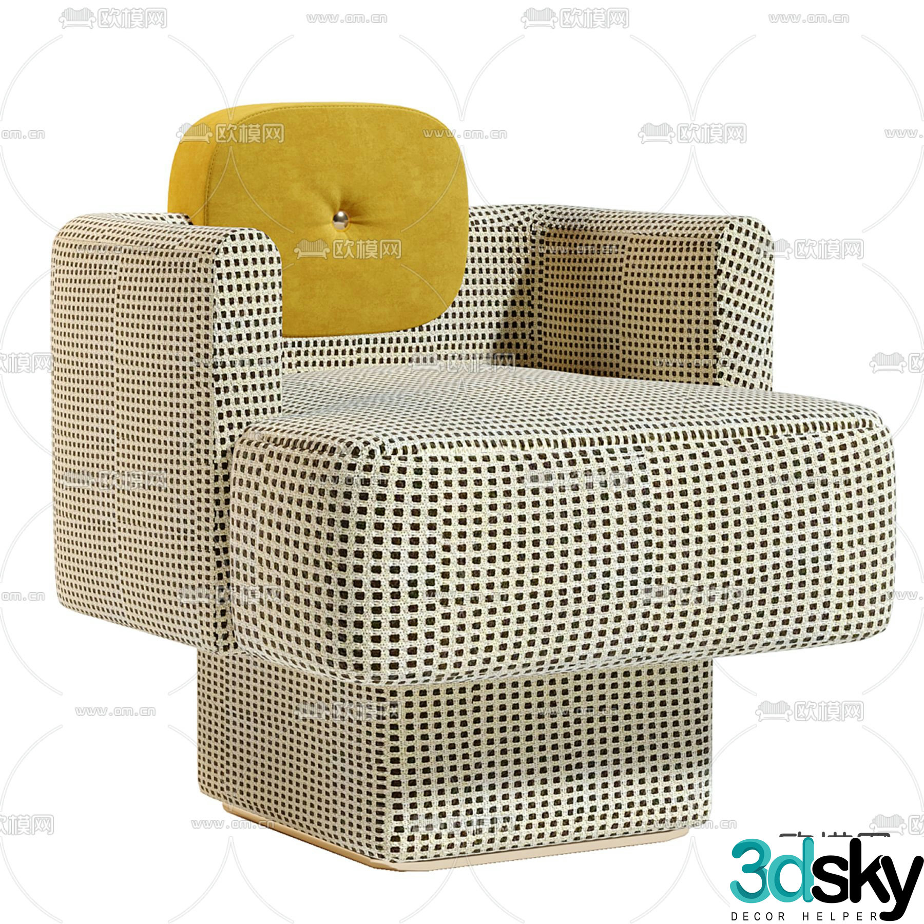 Single chair sofa chair armchair 3d model