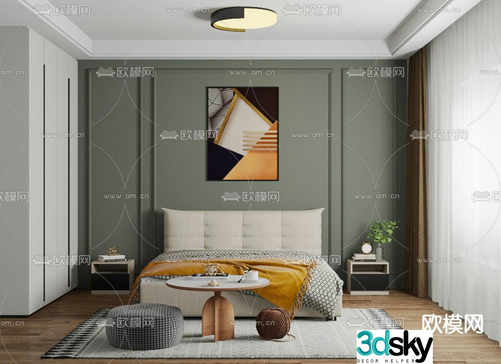 Bedroom Master bedroom Master room 3d model